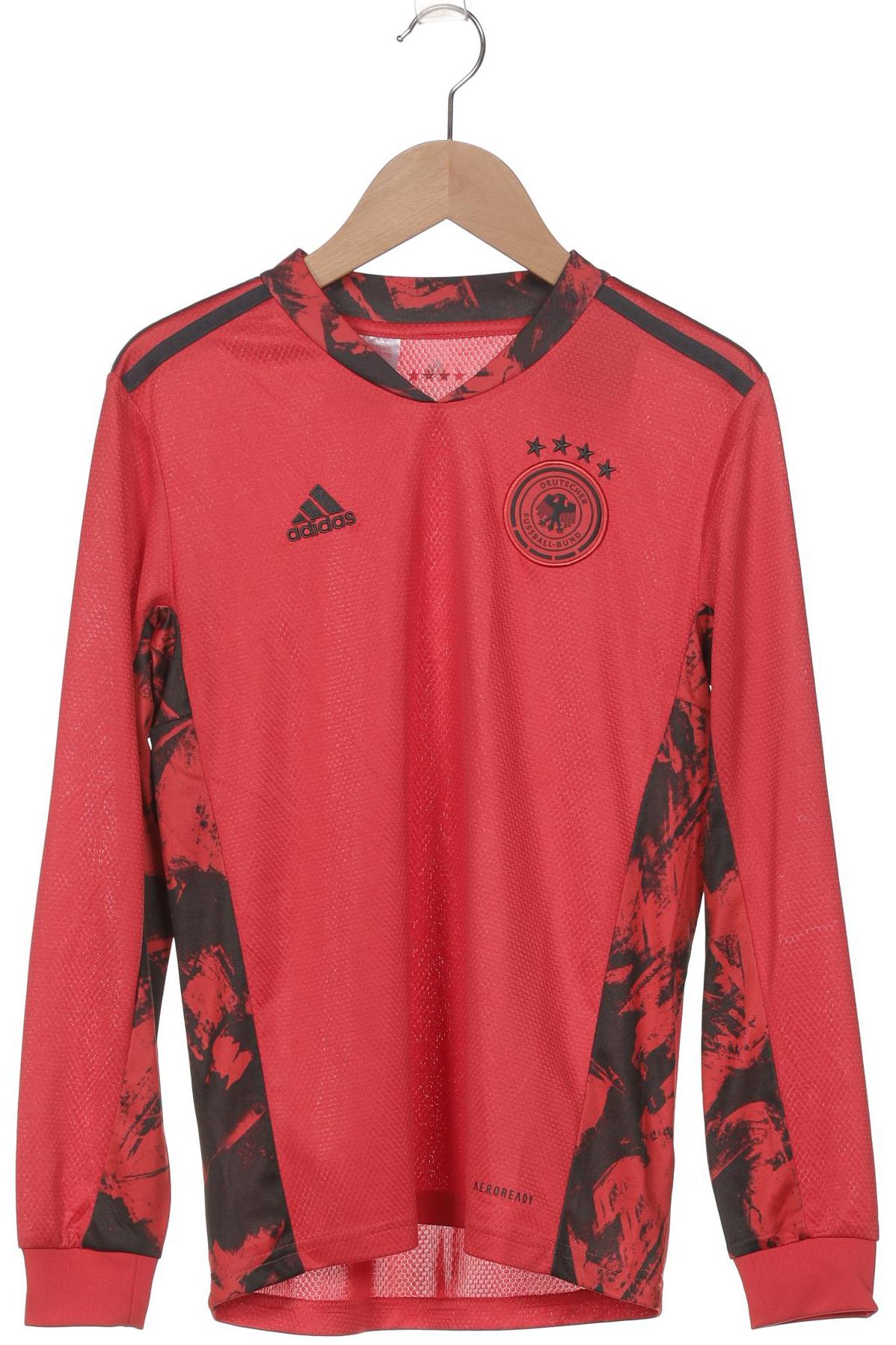 

adidas Herren Langarmshirt, rot, Gr. 152