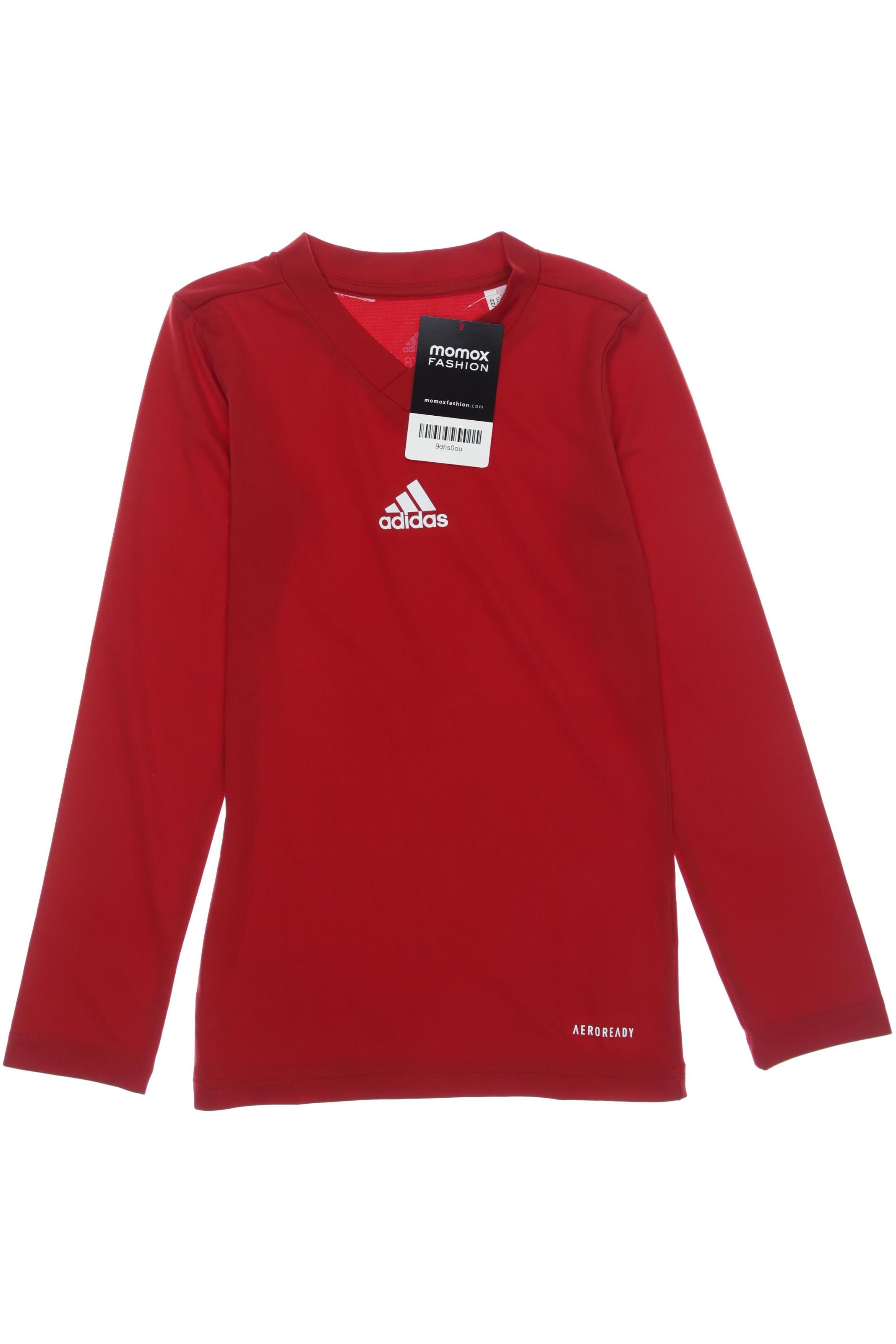 

adidas Herren Langarmshirt, rot, Gr. 128