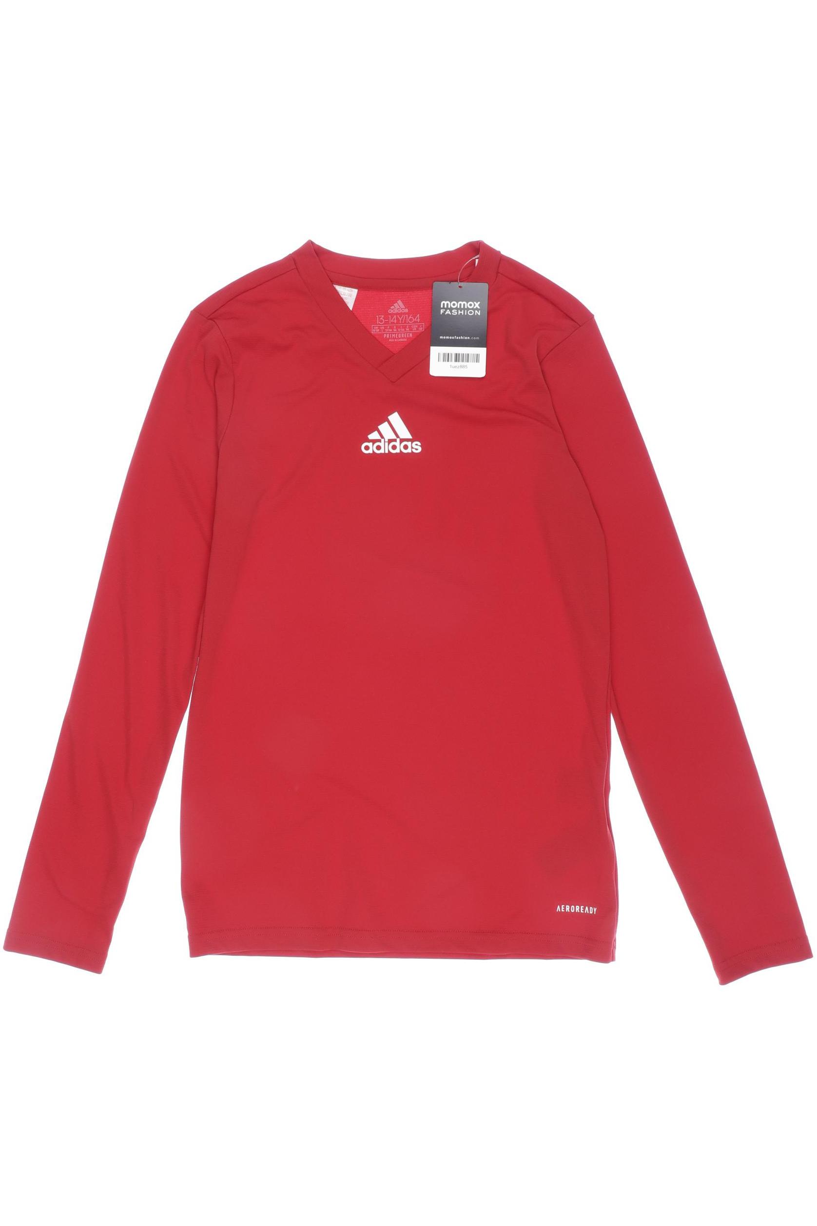 

adidas Herren Langarmshirt, rot, Gr. 164