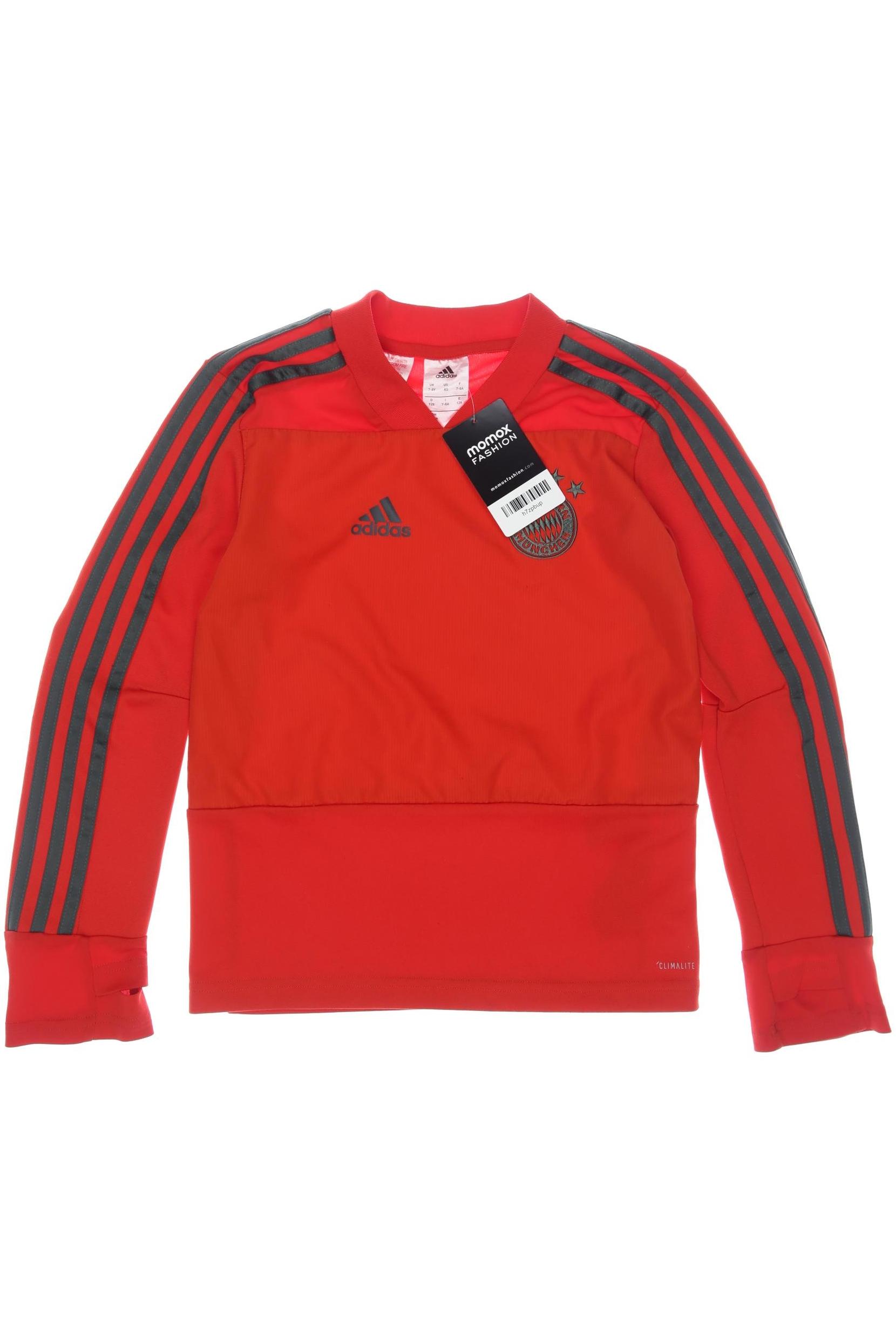 

adidas Herren Langarmshirt, rot, Gr. 128