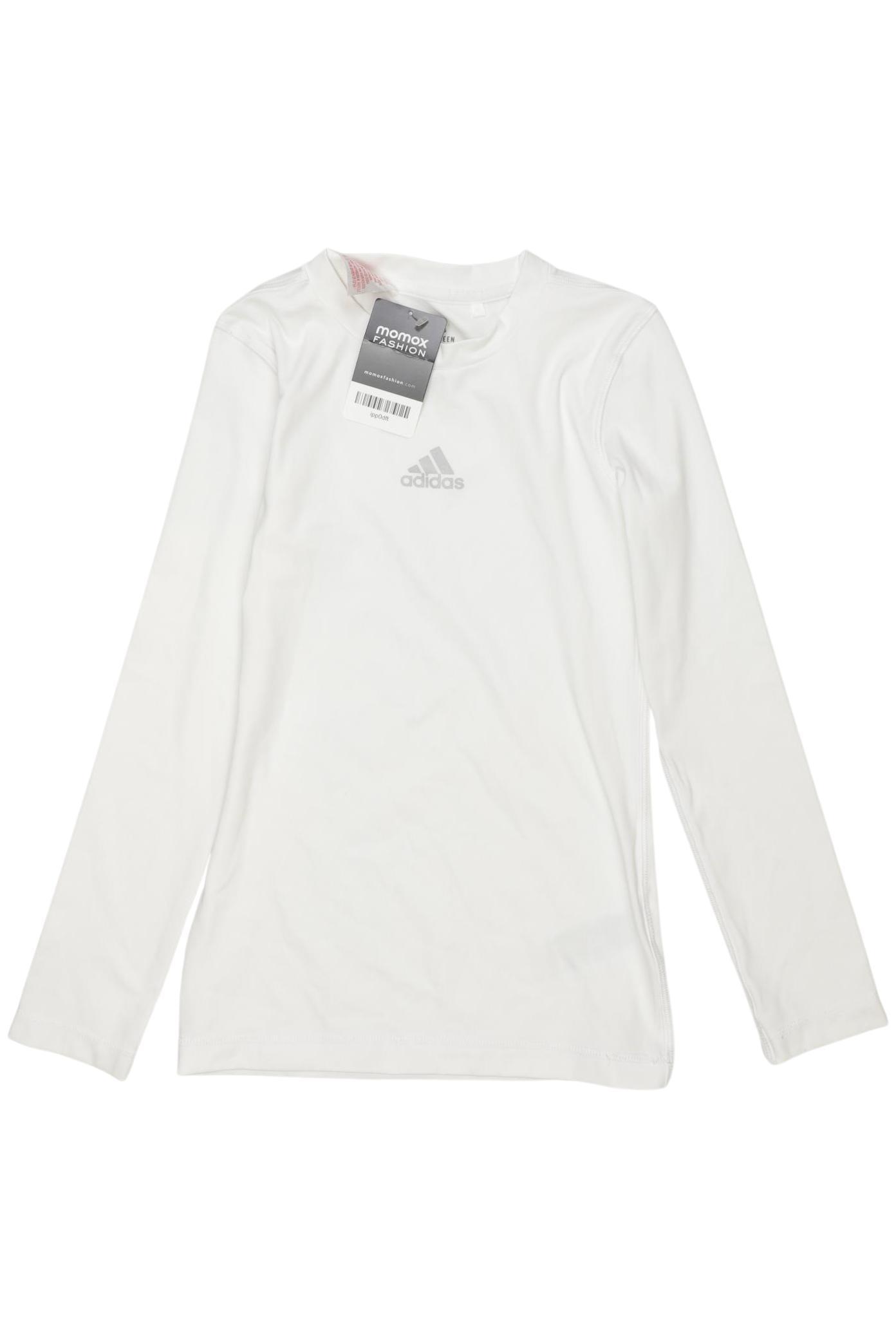 

adidas Jungen Langarmshirt, weiß, Gr. 140