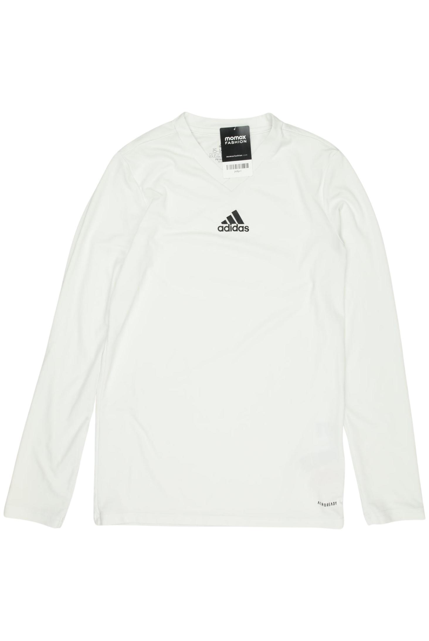 

adidas Jungen Langarmshirt, weiß, Gr. 176