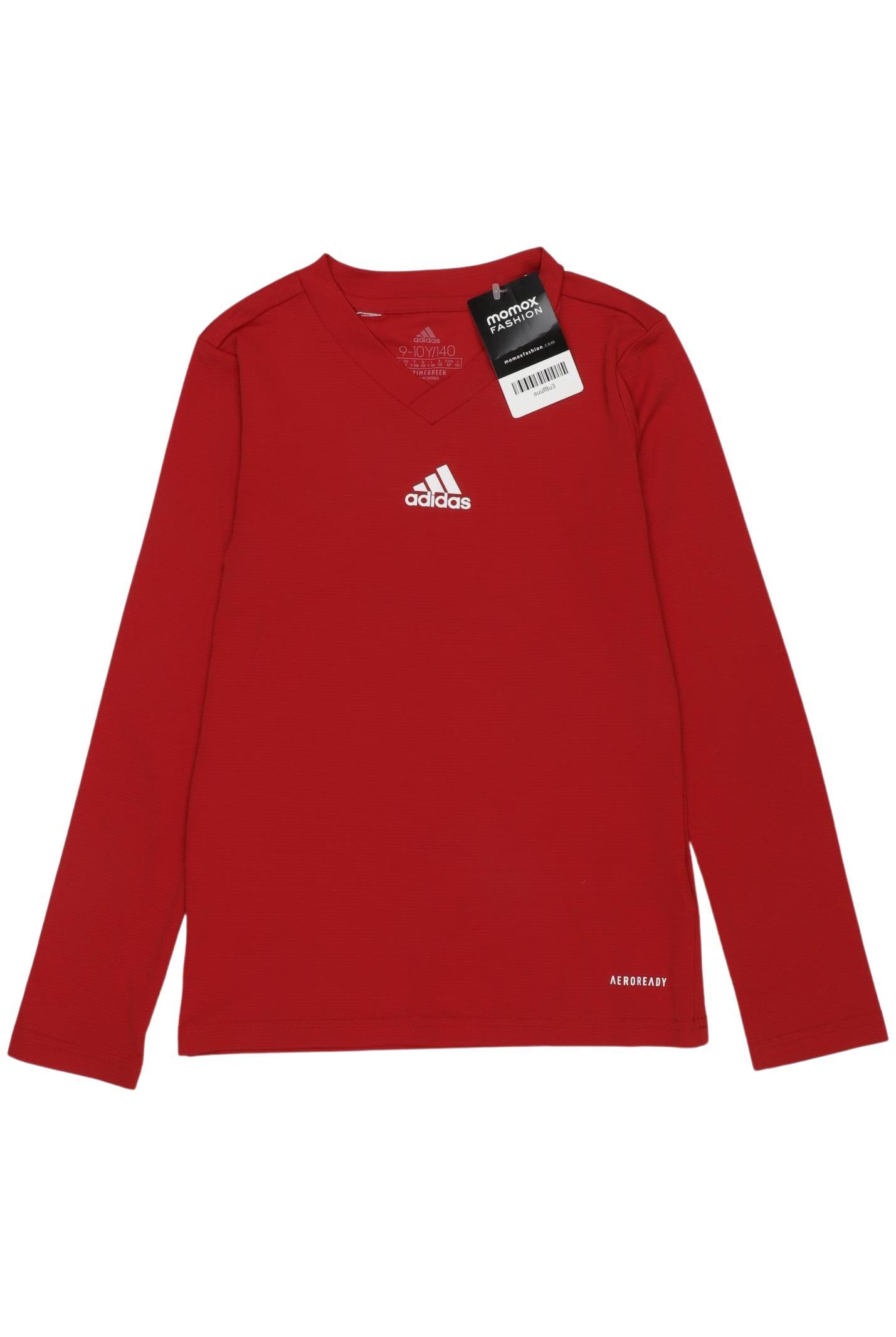 

adidas Herren Langarmshirt, rot, Gr. 140