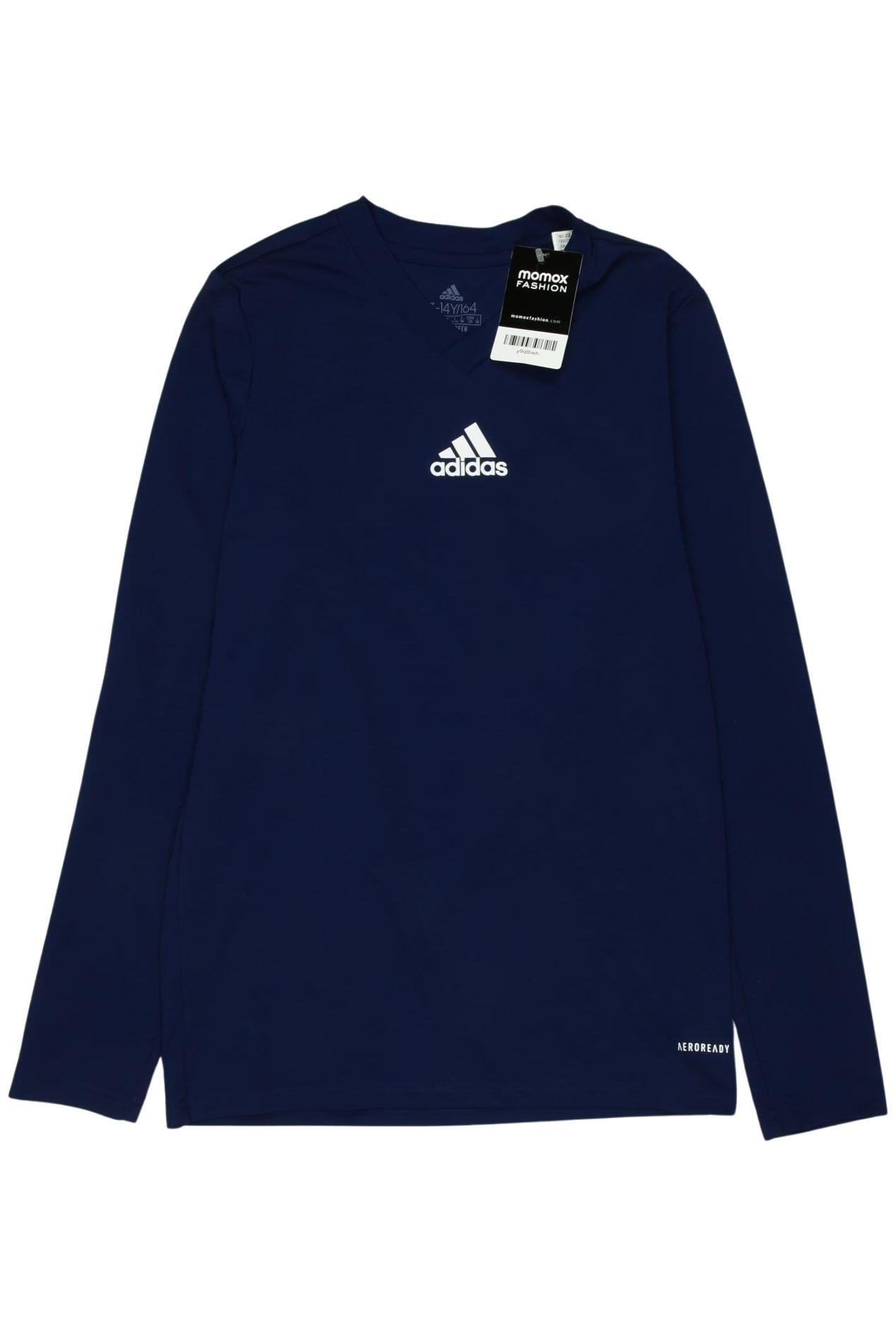 

adidas Jungen Langarmshirt, marineblau, Gr. 164