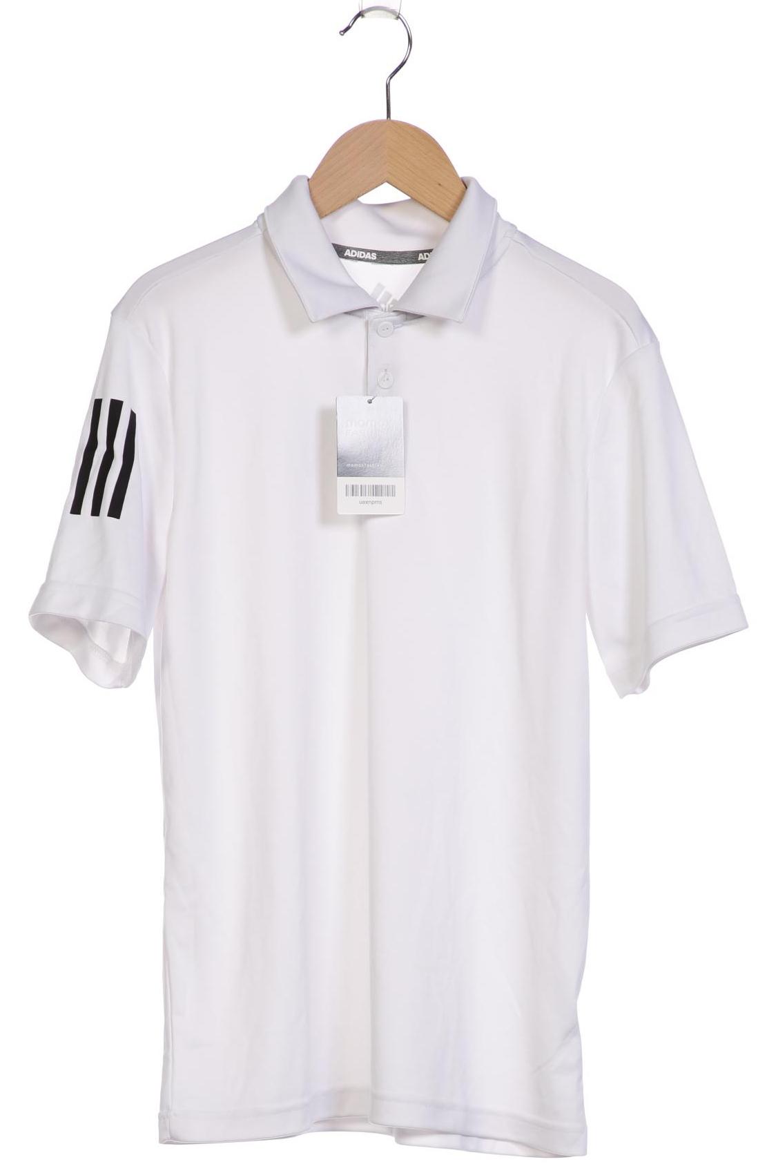 

adidas Herren Poloshirt, weiß, Gr. 176