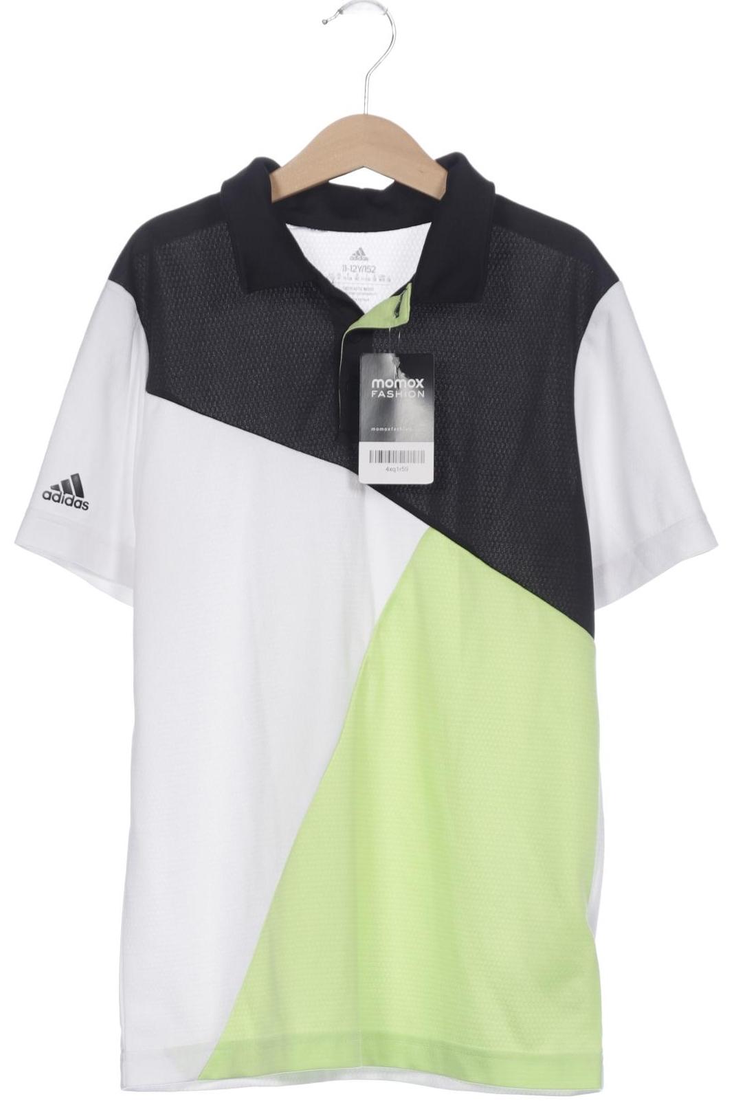 

adidas Herren Poloshirt, weiß, Gr. 152