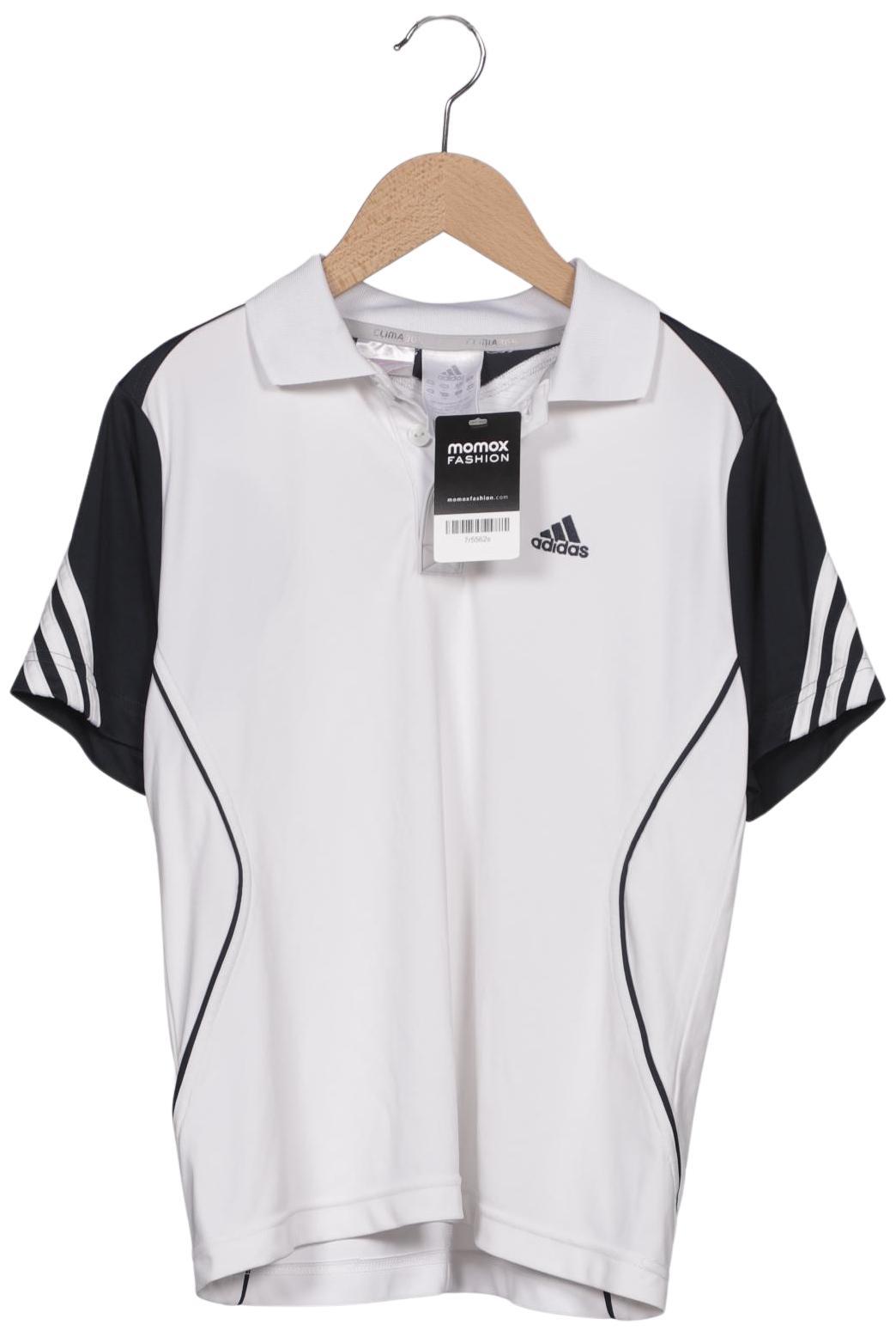 

adidas Herren Poloshirt, weiß, Gr. 152
