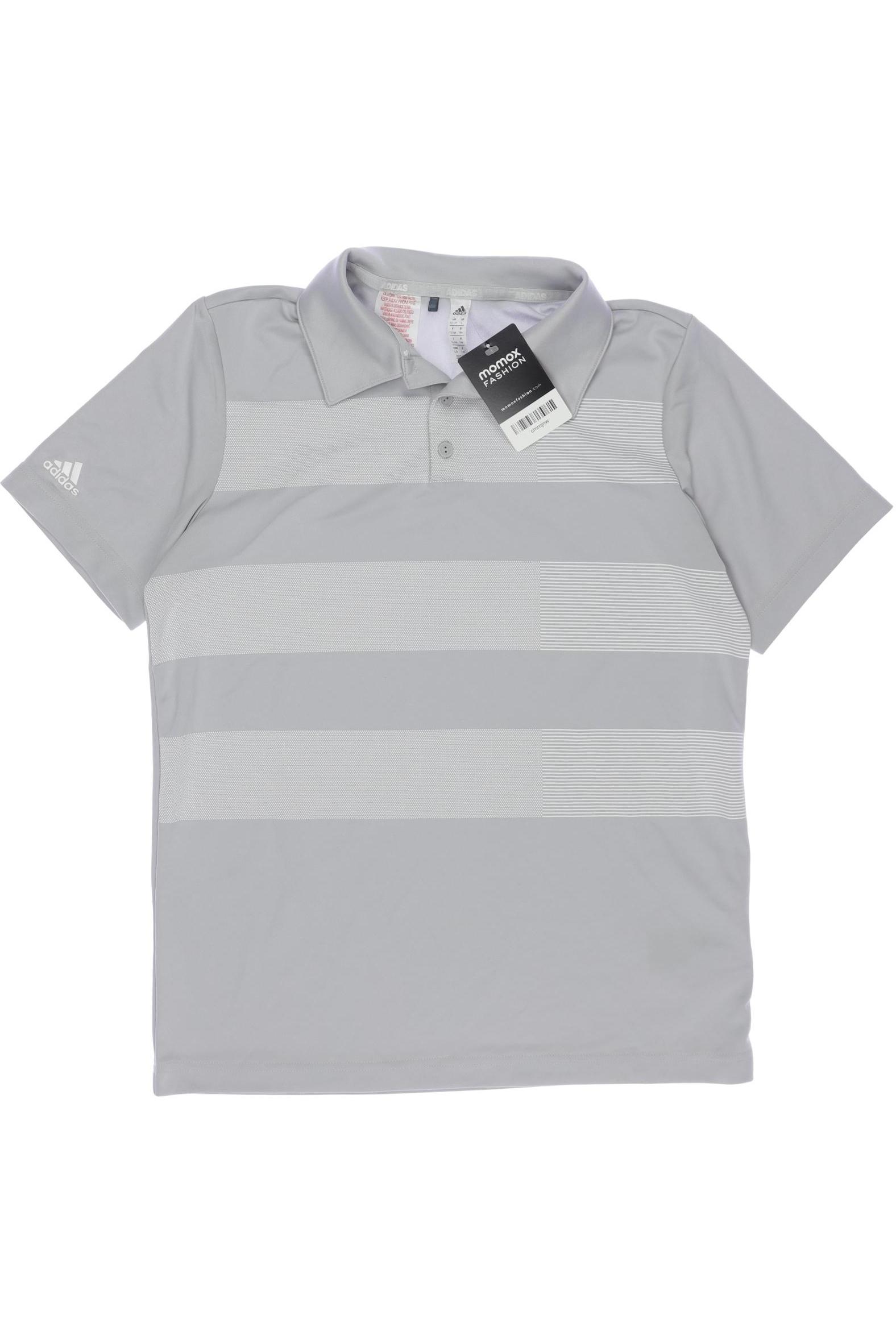 

adidas Herren Poloshirt, grau, Gr. 164