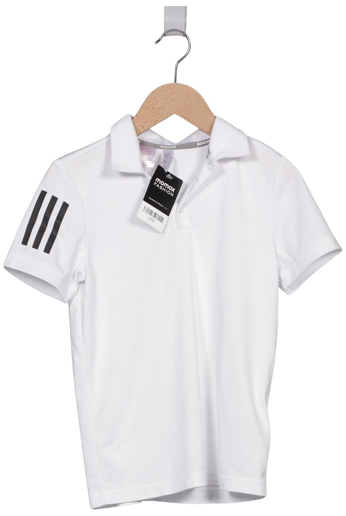 

adidas Herren Poloshirt, weiß, Gr. 140