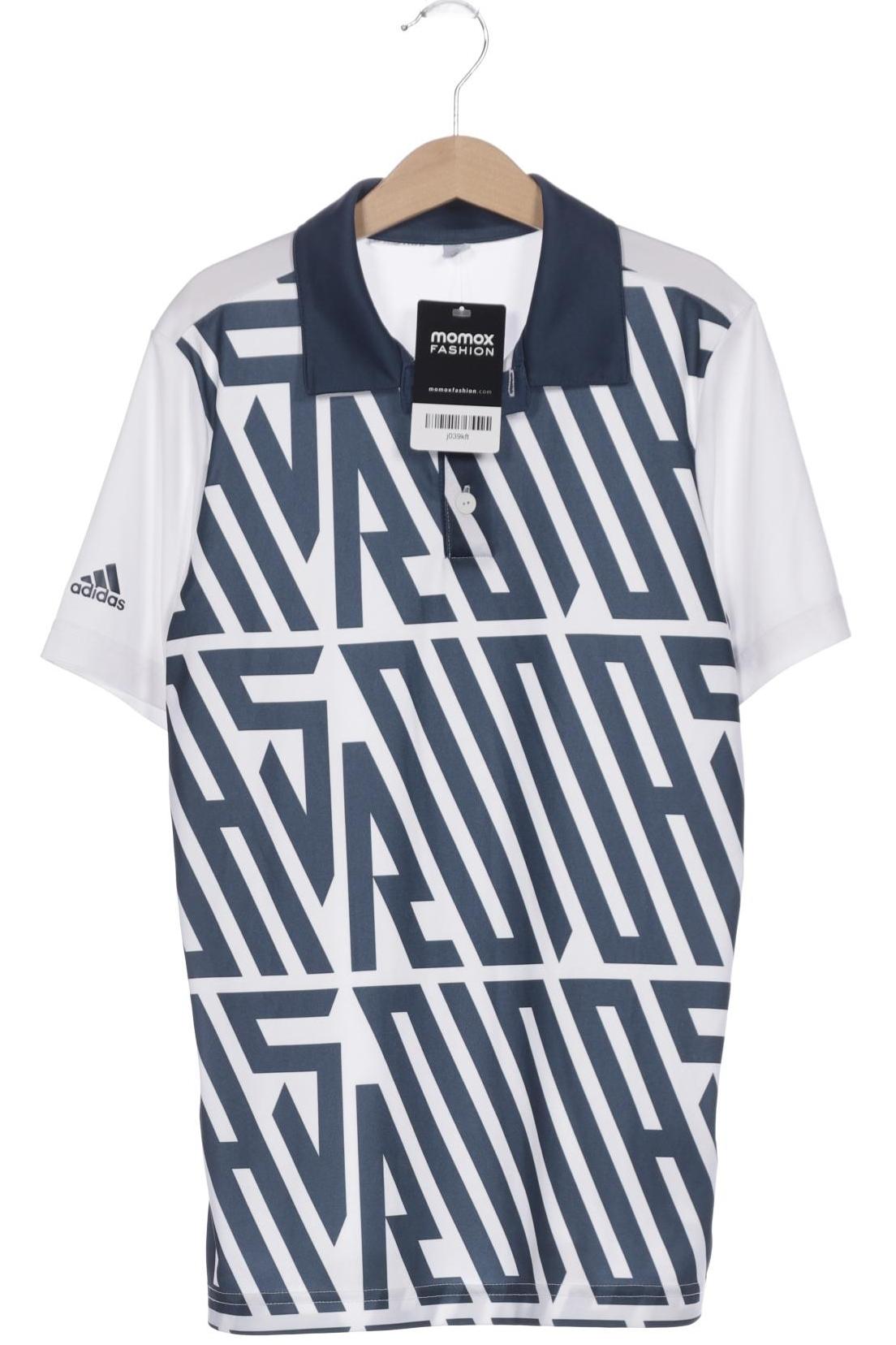 

adidas Herren Poloshirt, weiß, Gr. 146