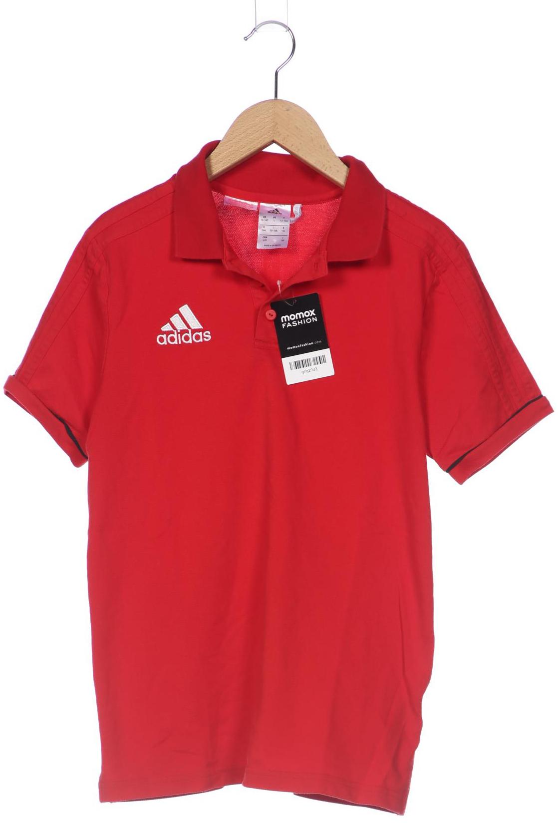 

adidas Herren Poloshirt, rot, Gr. 164