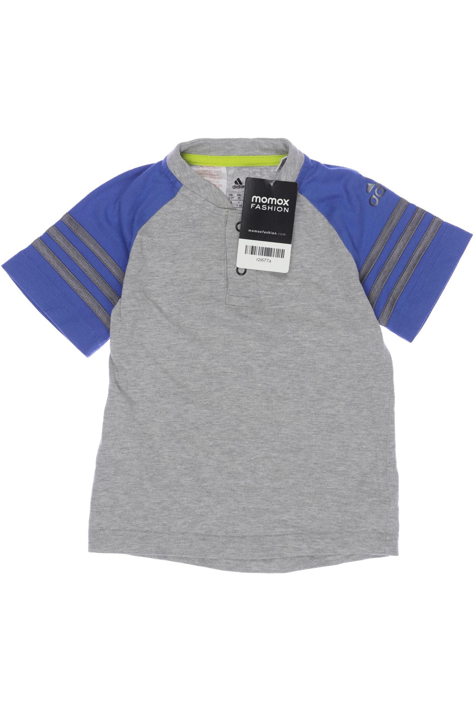 

adidas Herren Poloshirt, grau, Gr. 98