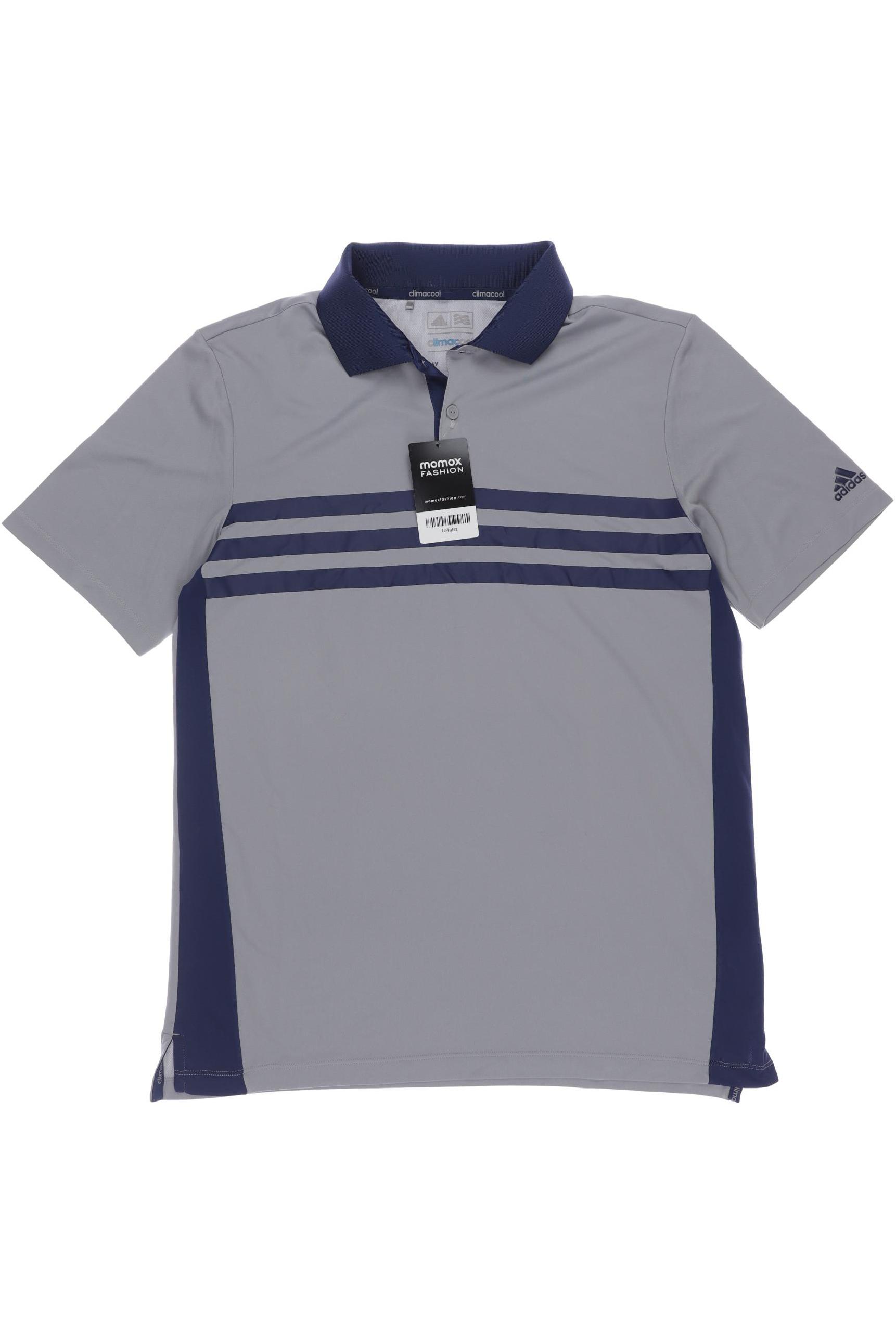 

adidas Herren Poloshirt, grau, Gr. 176