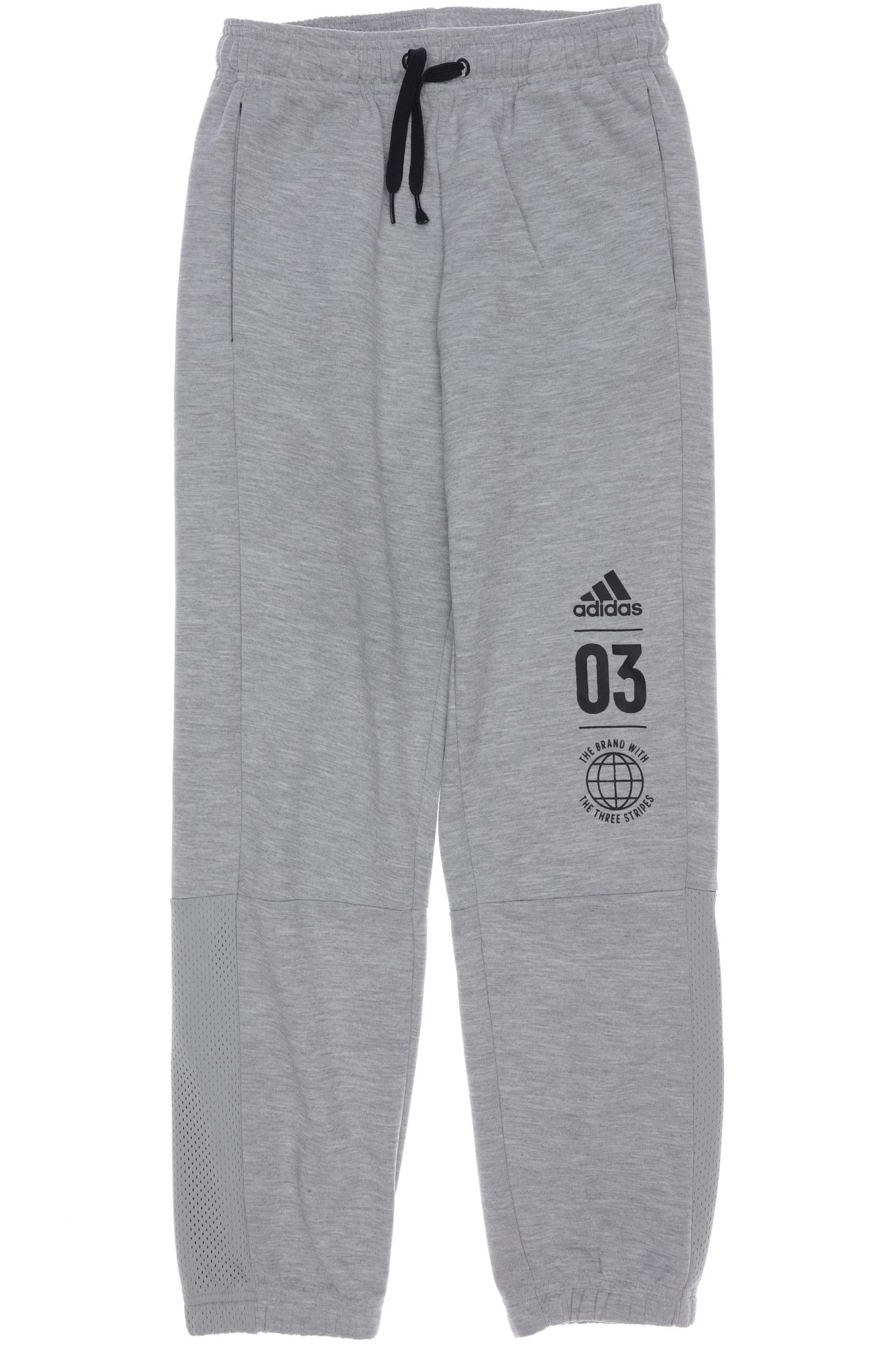 

adidas Jungen Stoffhose, grau, Gr. 152