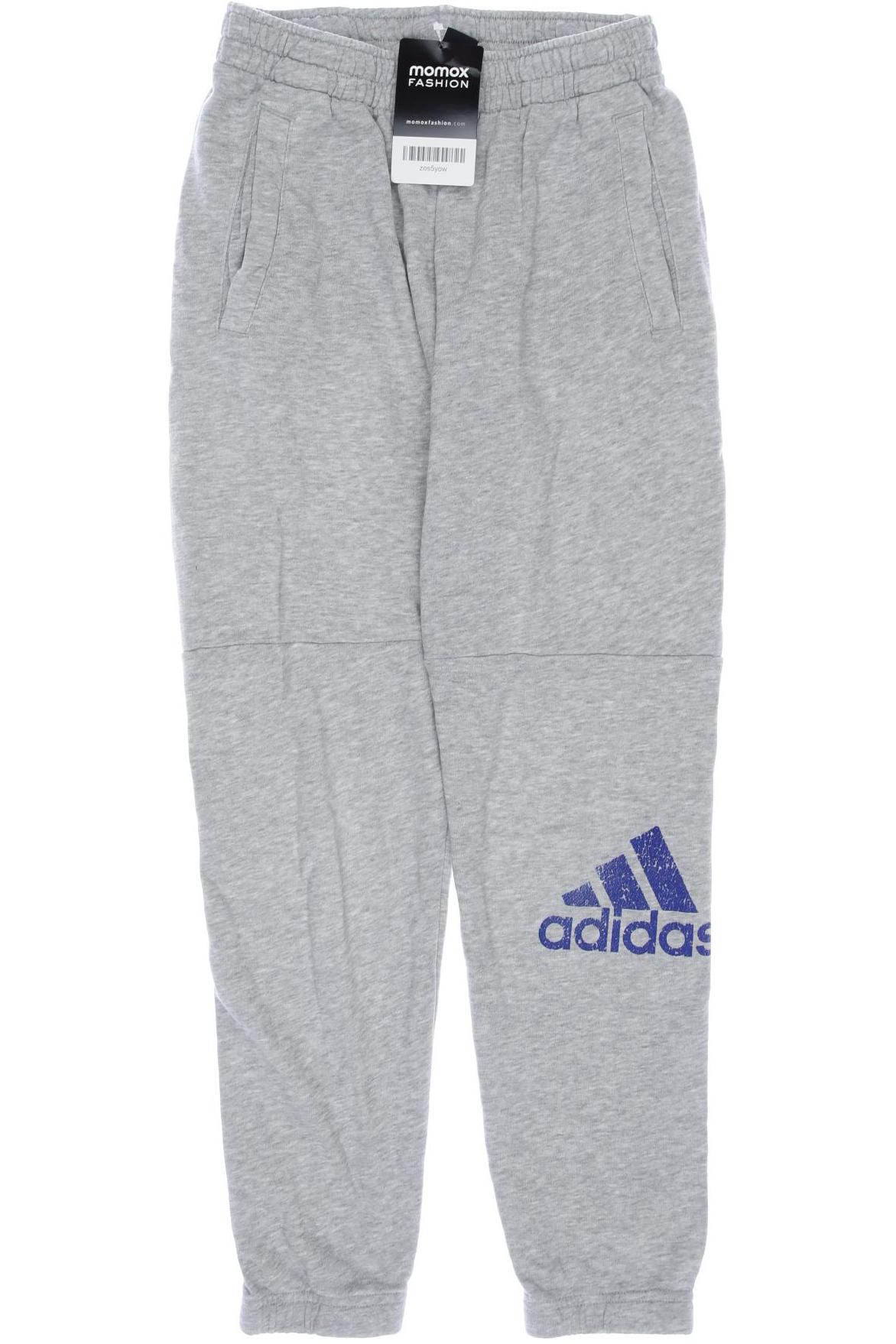 

adidas Jungen Stoffhose, grau, Gr. 128