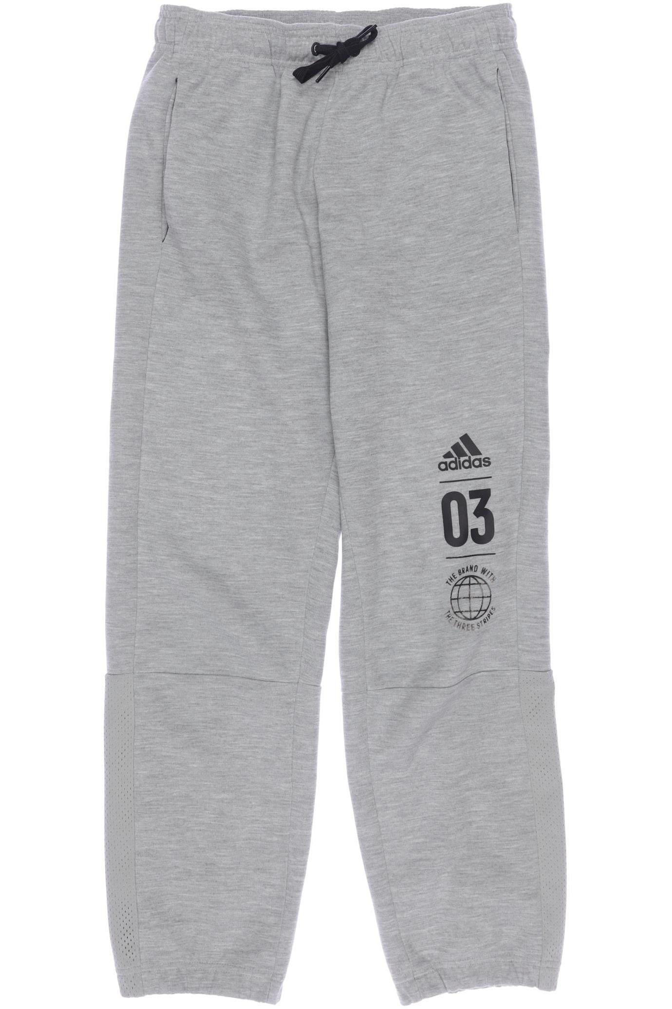 

adidas Herren Stoffhose, grau, Gr. 152