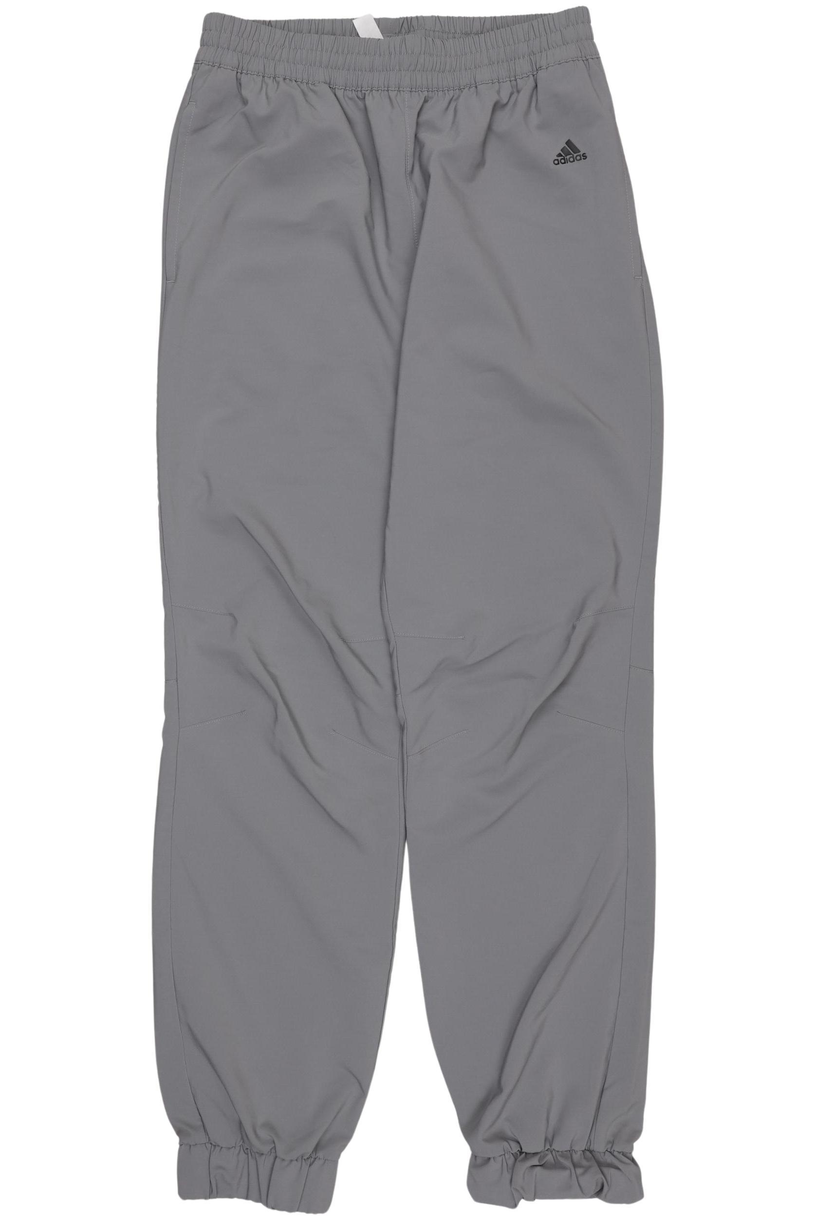 

adidas Jungen Stoffhose, grau, Gr. 152