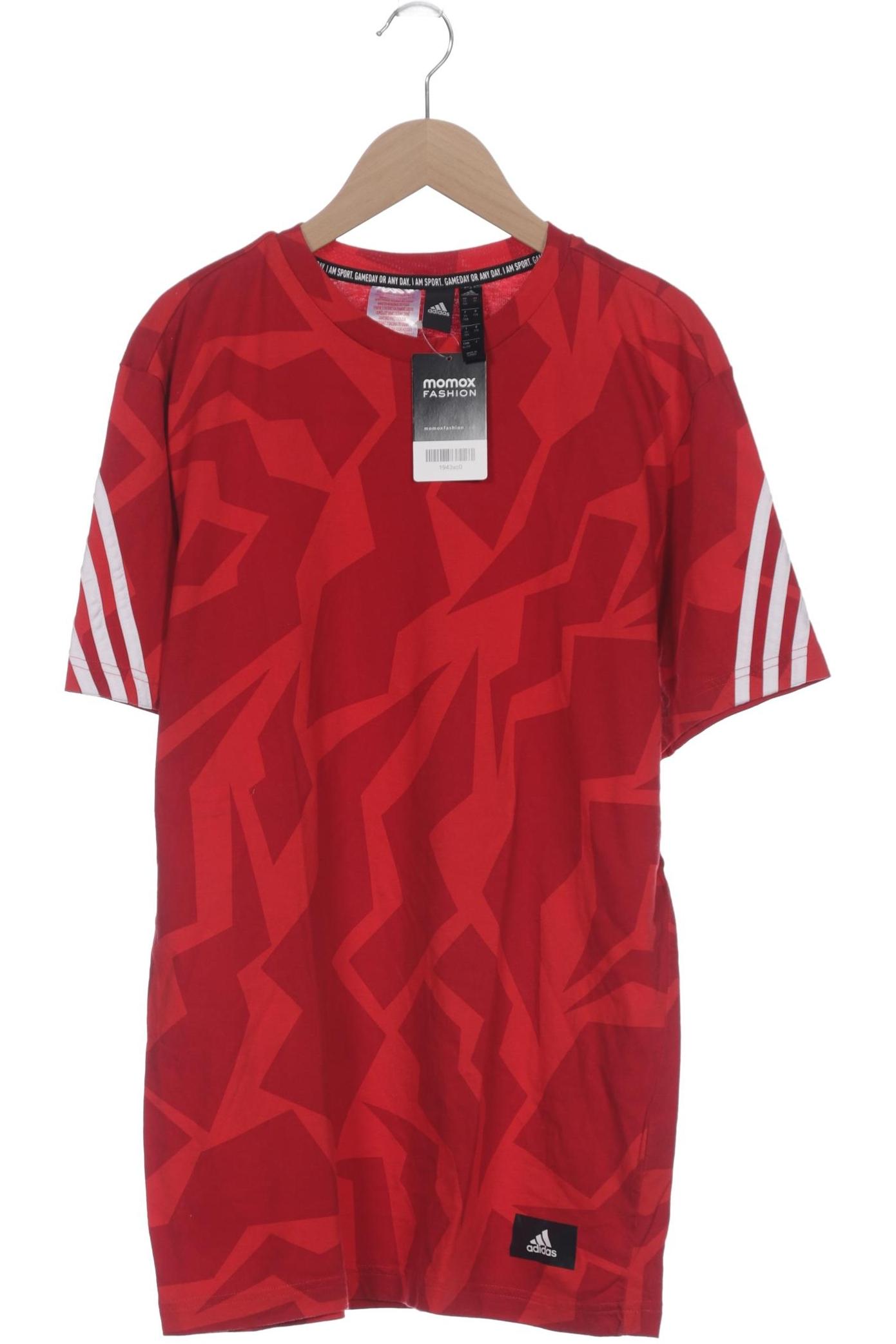 

adidas Herren T-Shirt, rot, Gr. 176