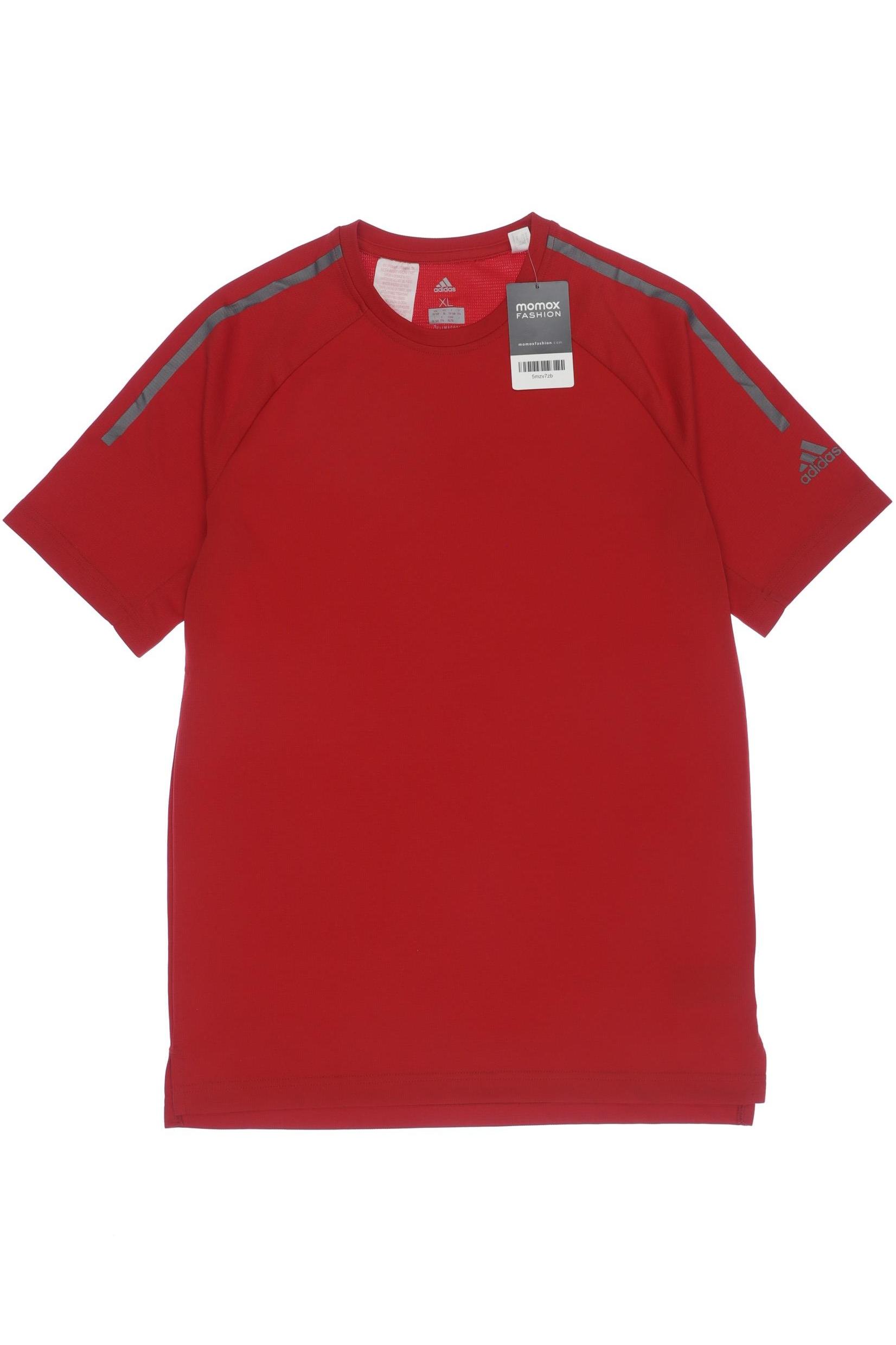 

adidas Herren T-Shirt, rot, Gr. 176