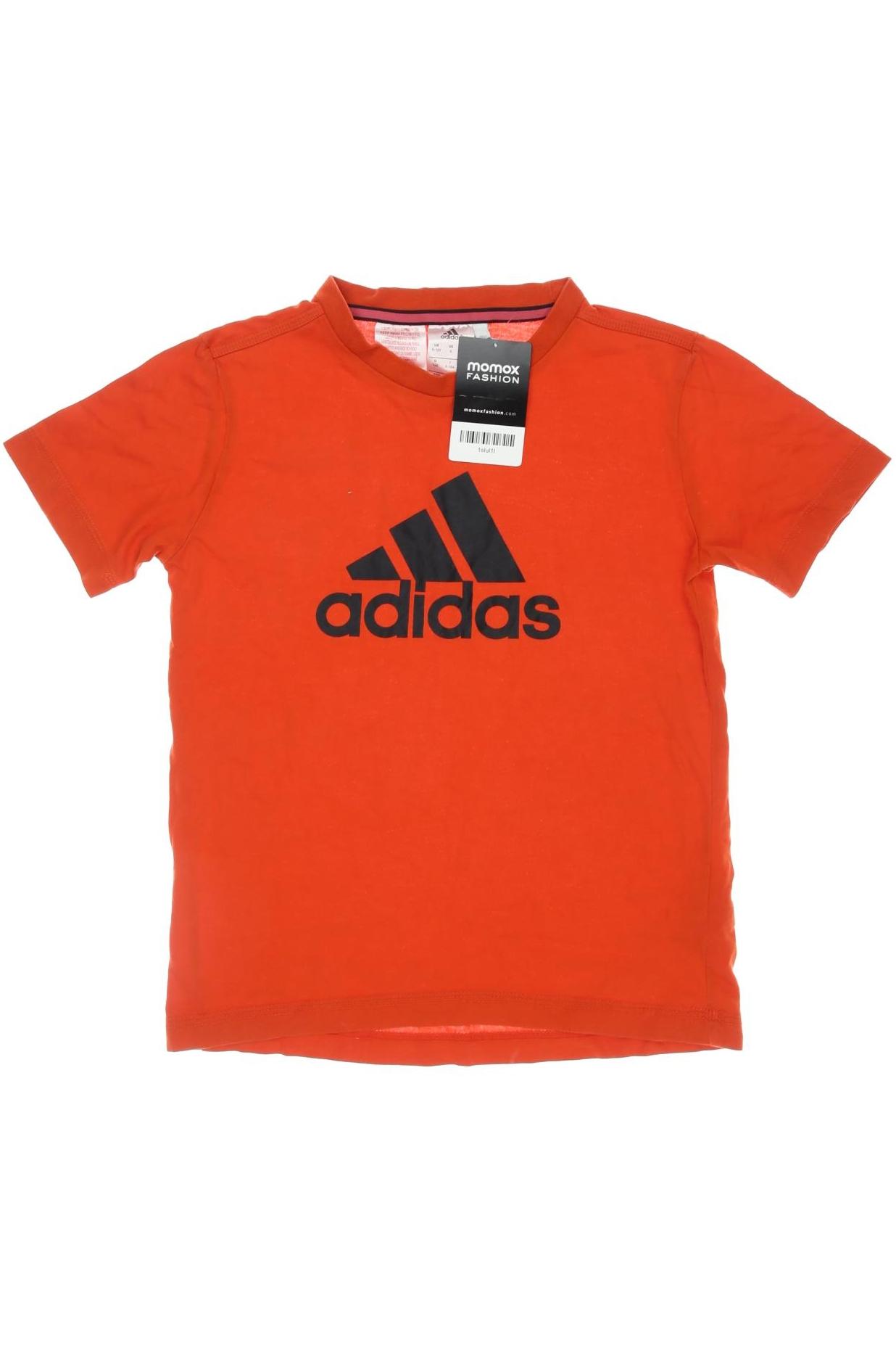 

adidas Herren T-Shirt, orange, Gr. 140