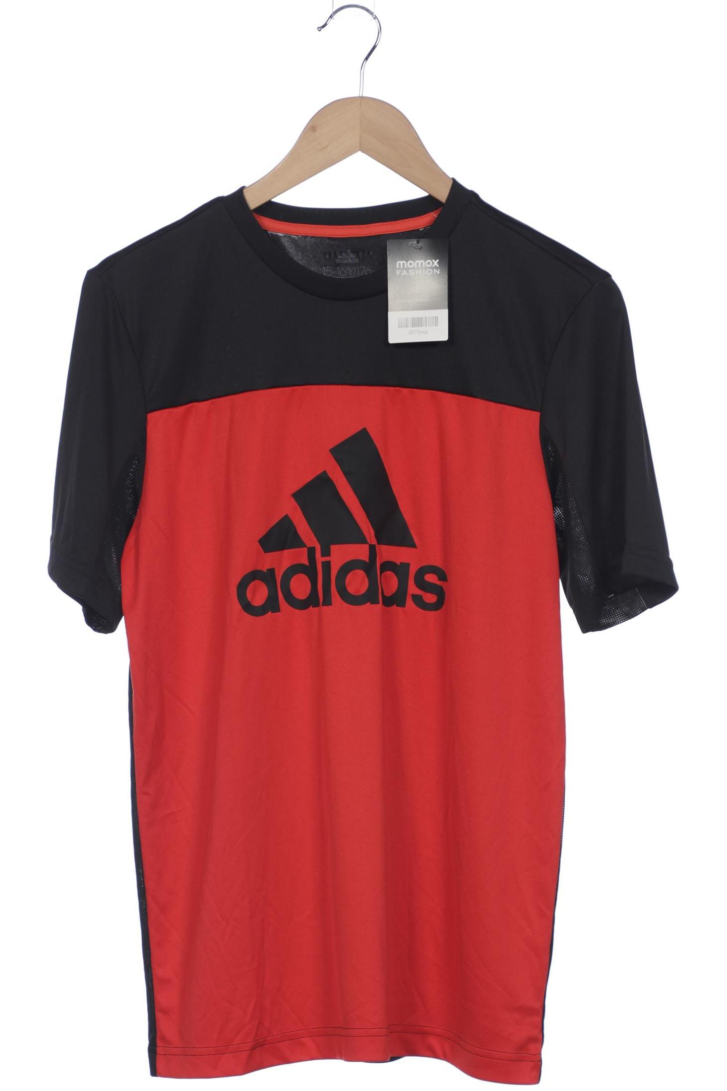 

adidas Herren T-Shirt, rot, Gr. 176