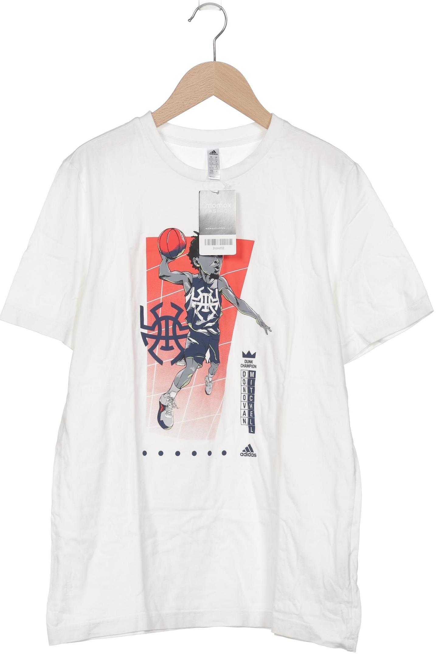 

adidas Herren T-Shirt, weiß, Gr. 176