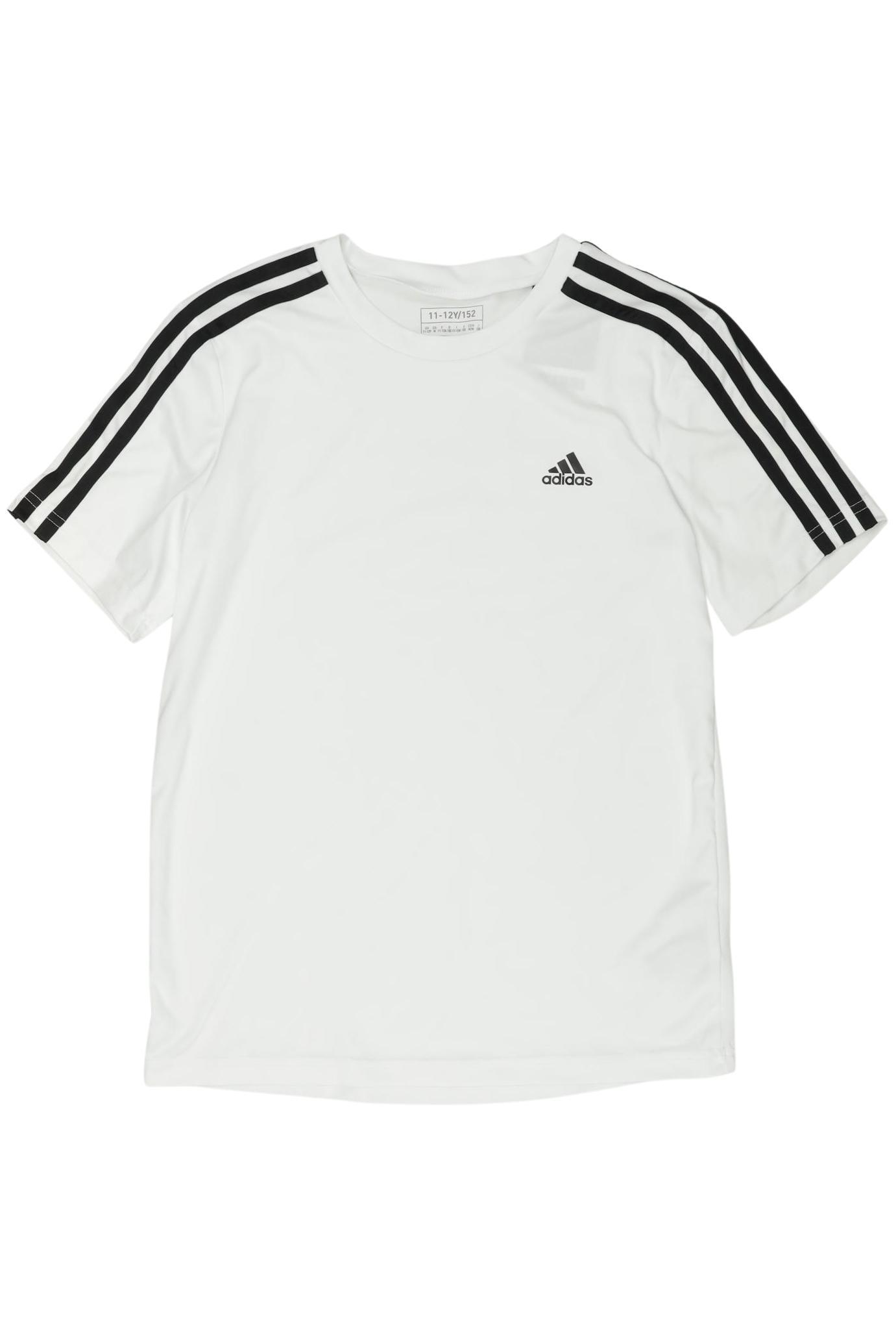 

adidas Jungen T-Shirt, weiß, Gr. 152