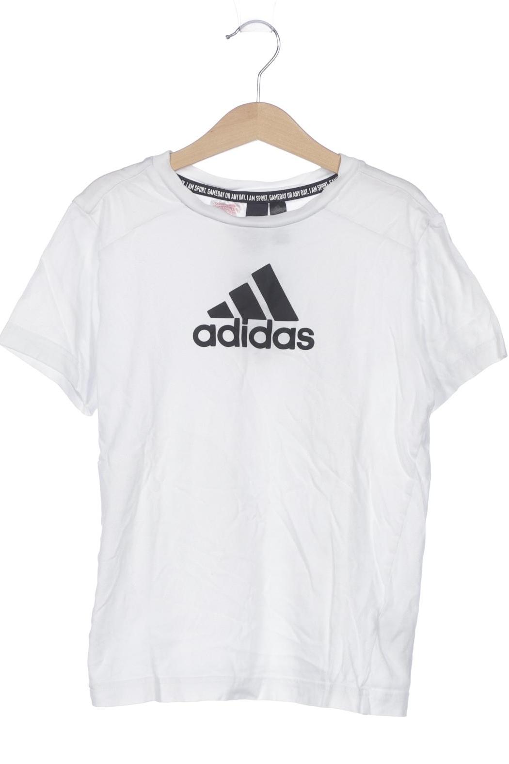 

adidas Herren T-Shirt, weiß, Gr. 140