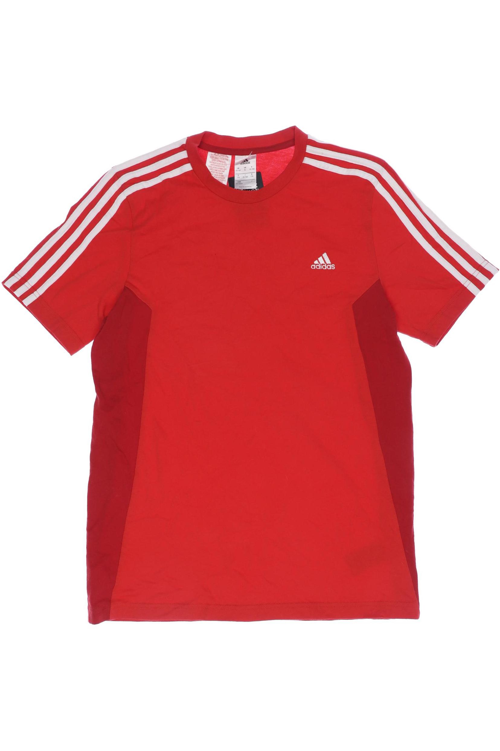 

adidas Herren T-Shirt, rot, Gr. 176
