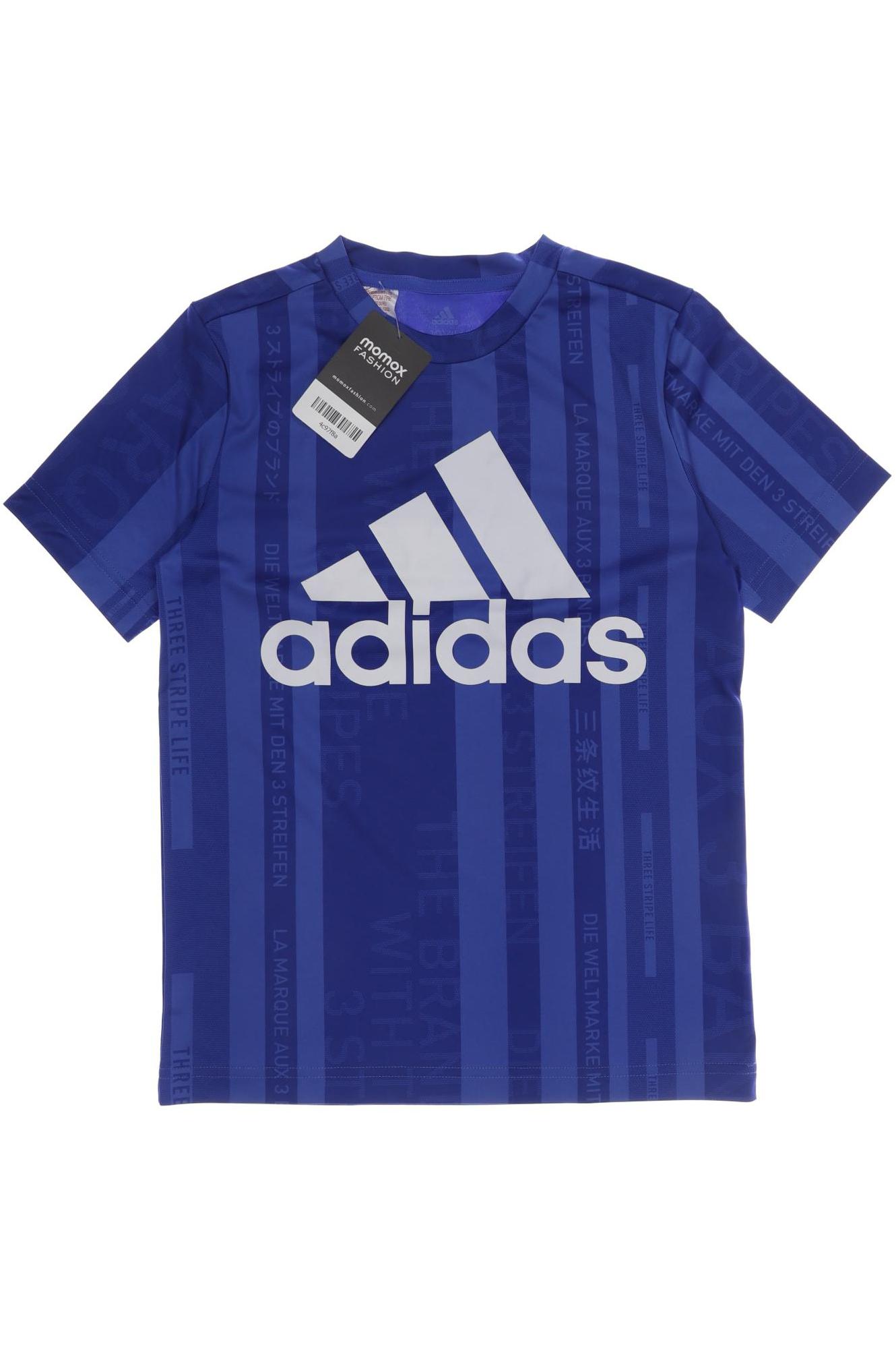

adidas Herren T-Shirt, blau, Gr. 140
