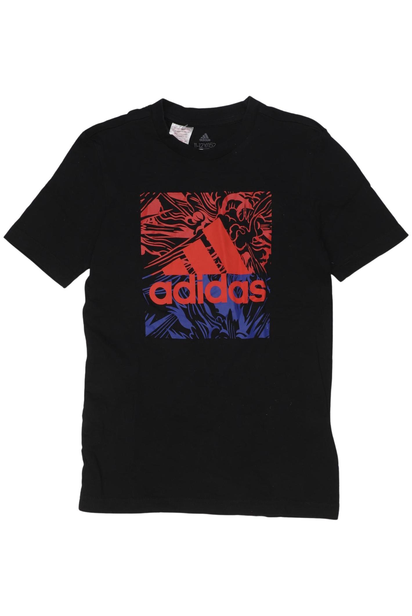 

adidas Jungen T-Shirt, schwarz, Gr. 152