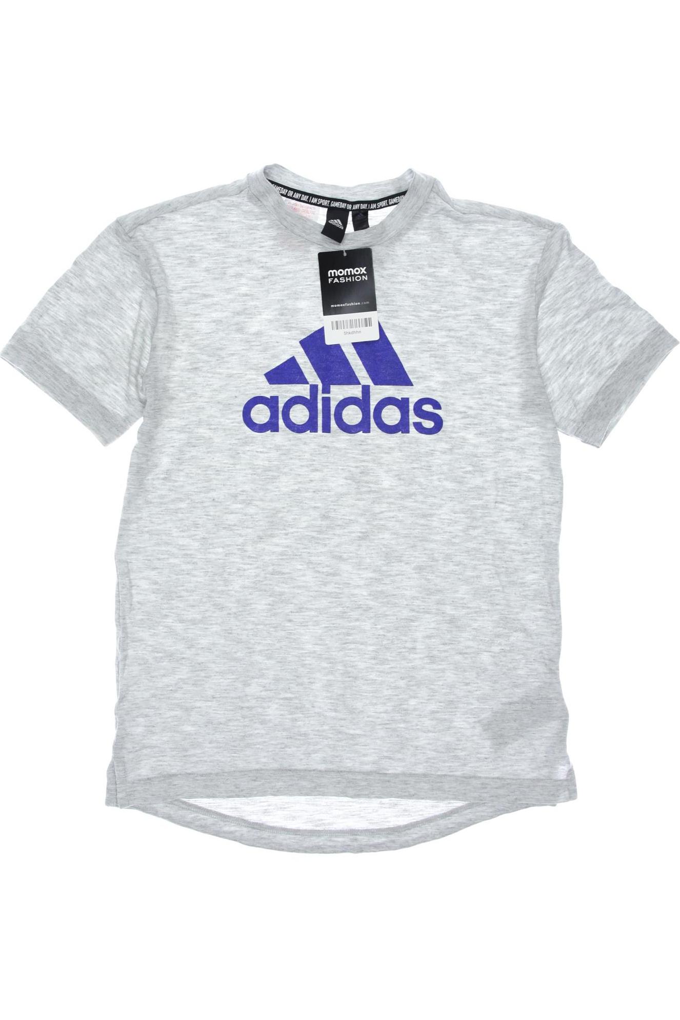 

adidas Herren T-Shirt, grau, Gr. 152