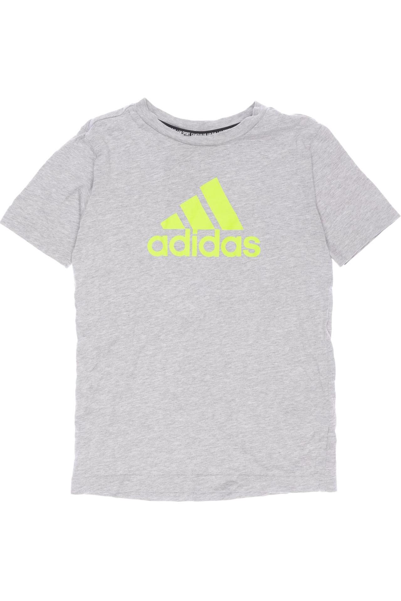 

adidas Herren T-Shirt, grau, Gr. 140