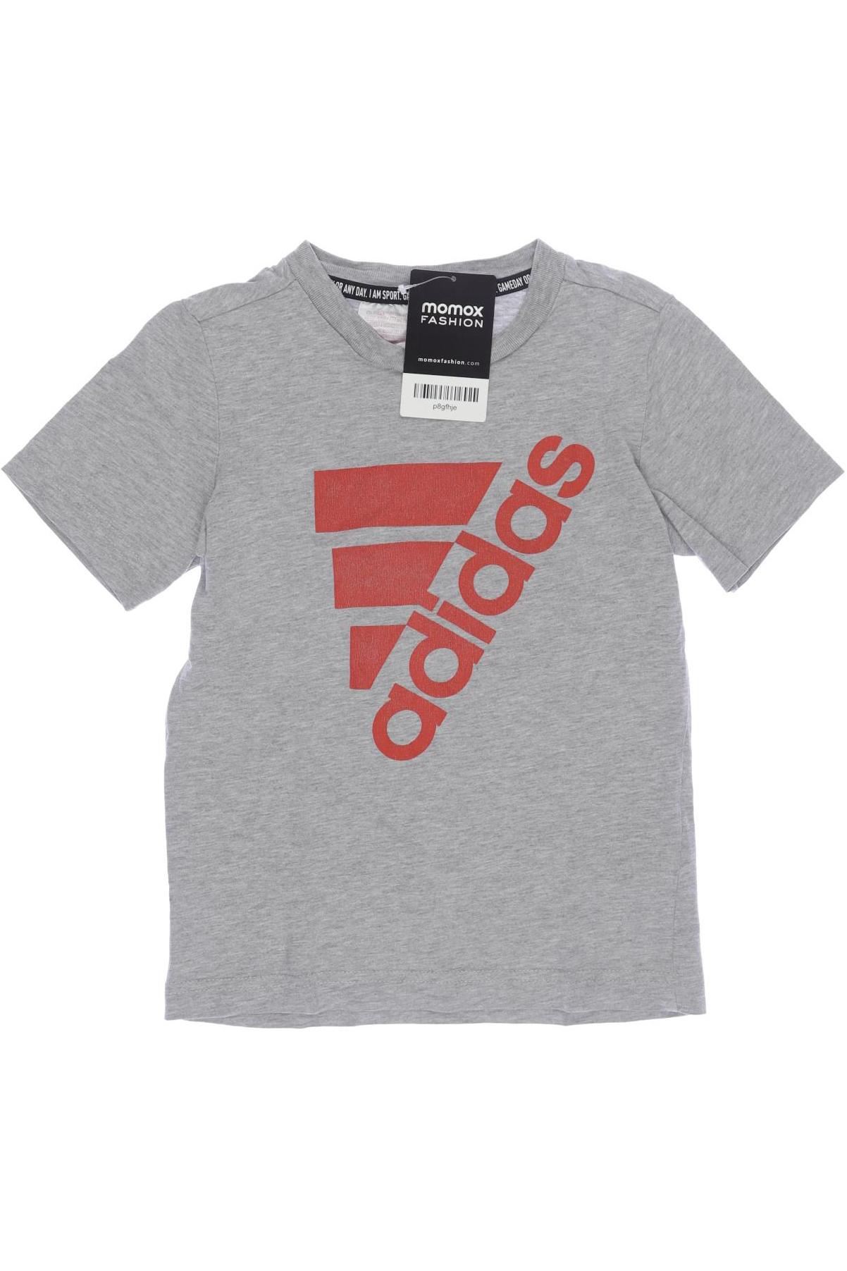 

adidas Herren T-Shirt, grau, Gr. 116