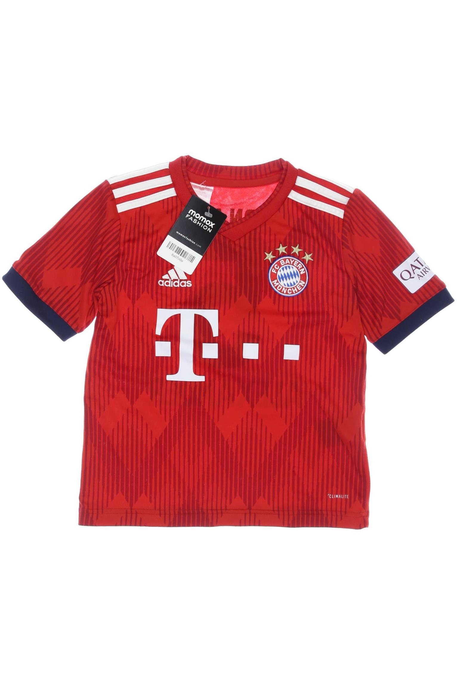 

adidas Jungen T-Shirt, rot, Gr. 128