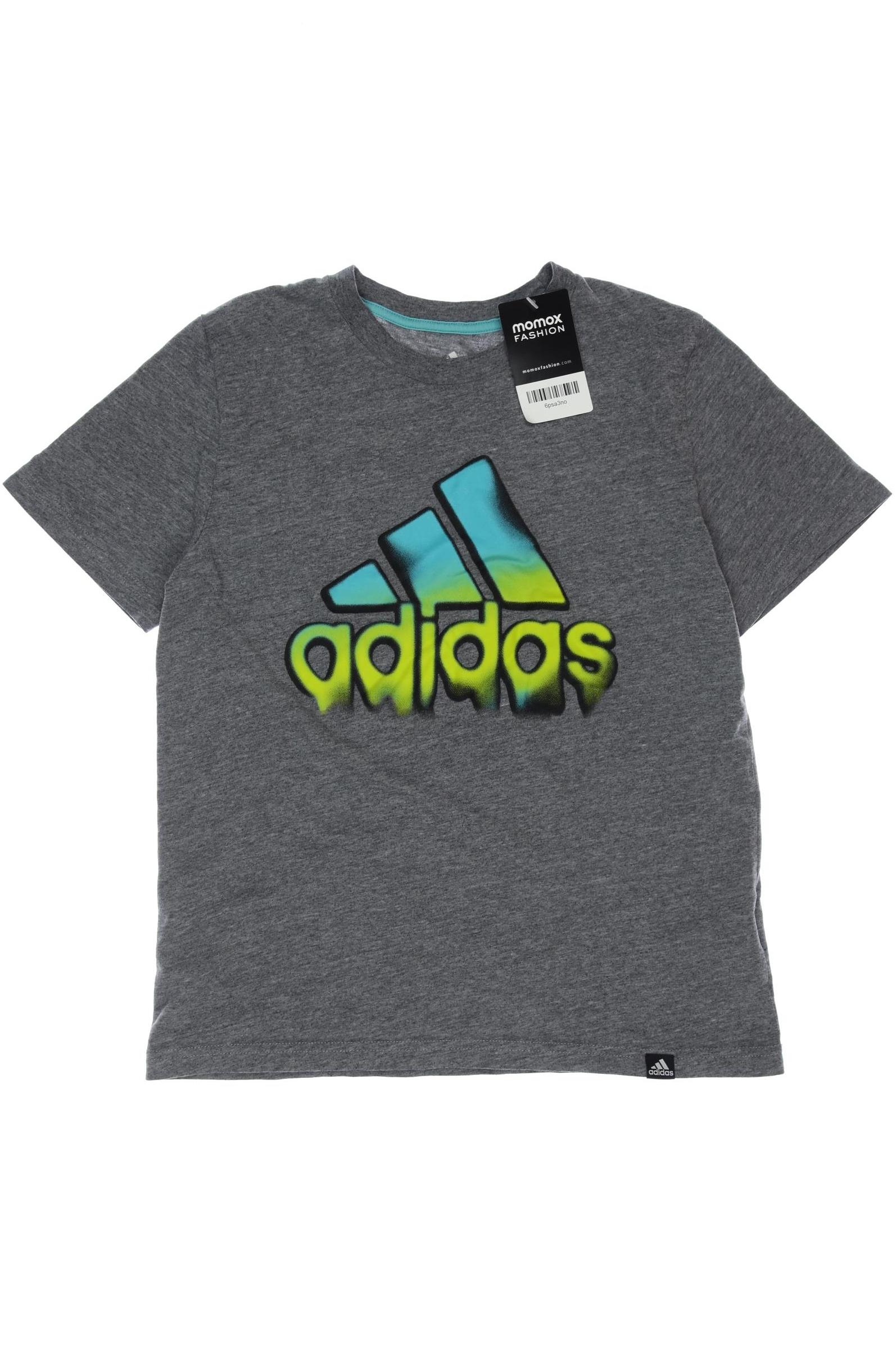 

adidas Herren T-Shirt, grau, Gr. 146