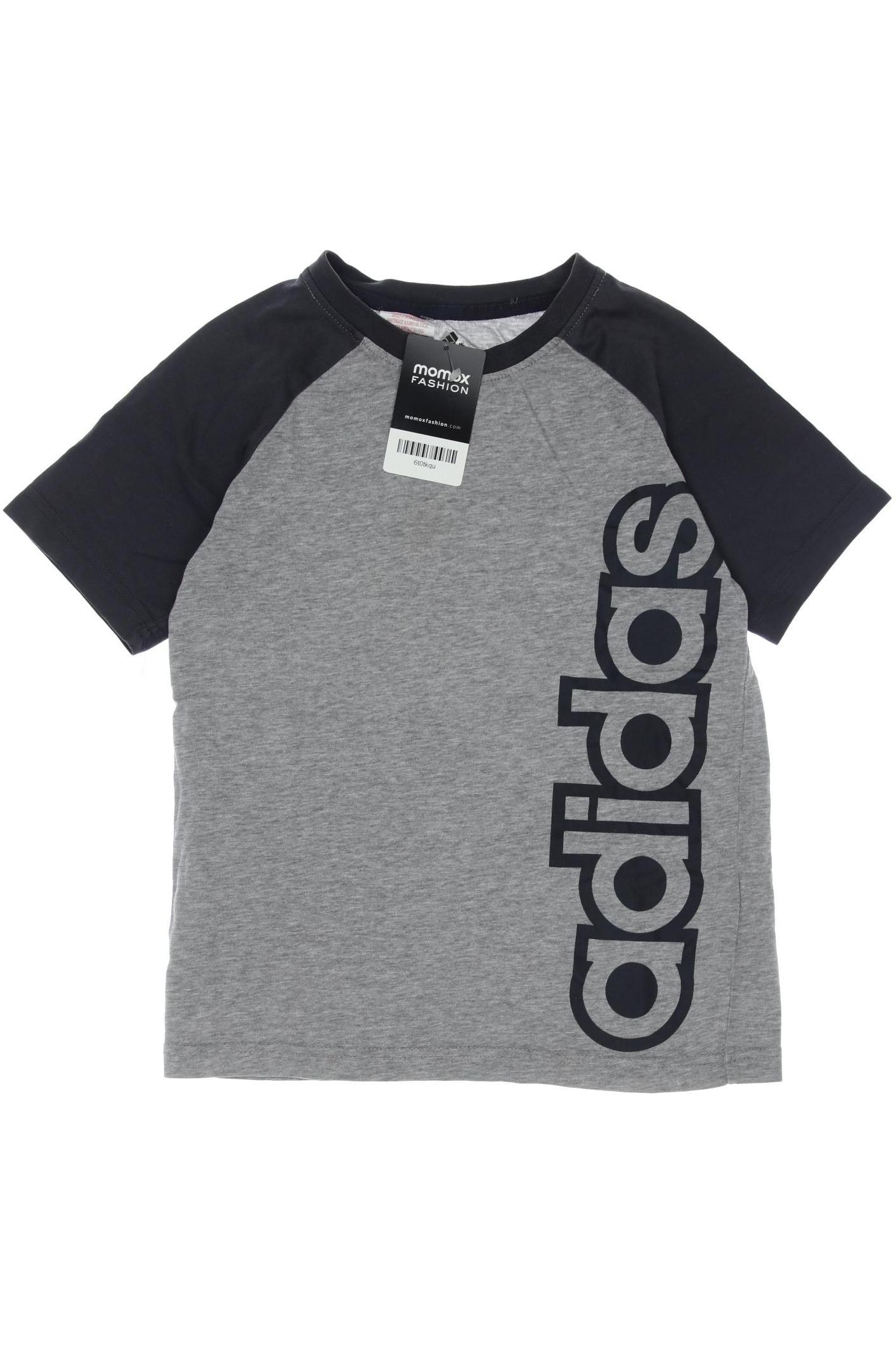 

adidas Herren T-Shirt, grau, Gr. 140