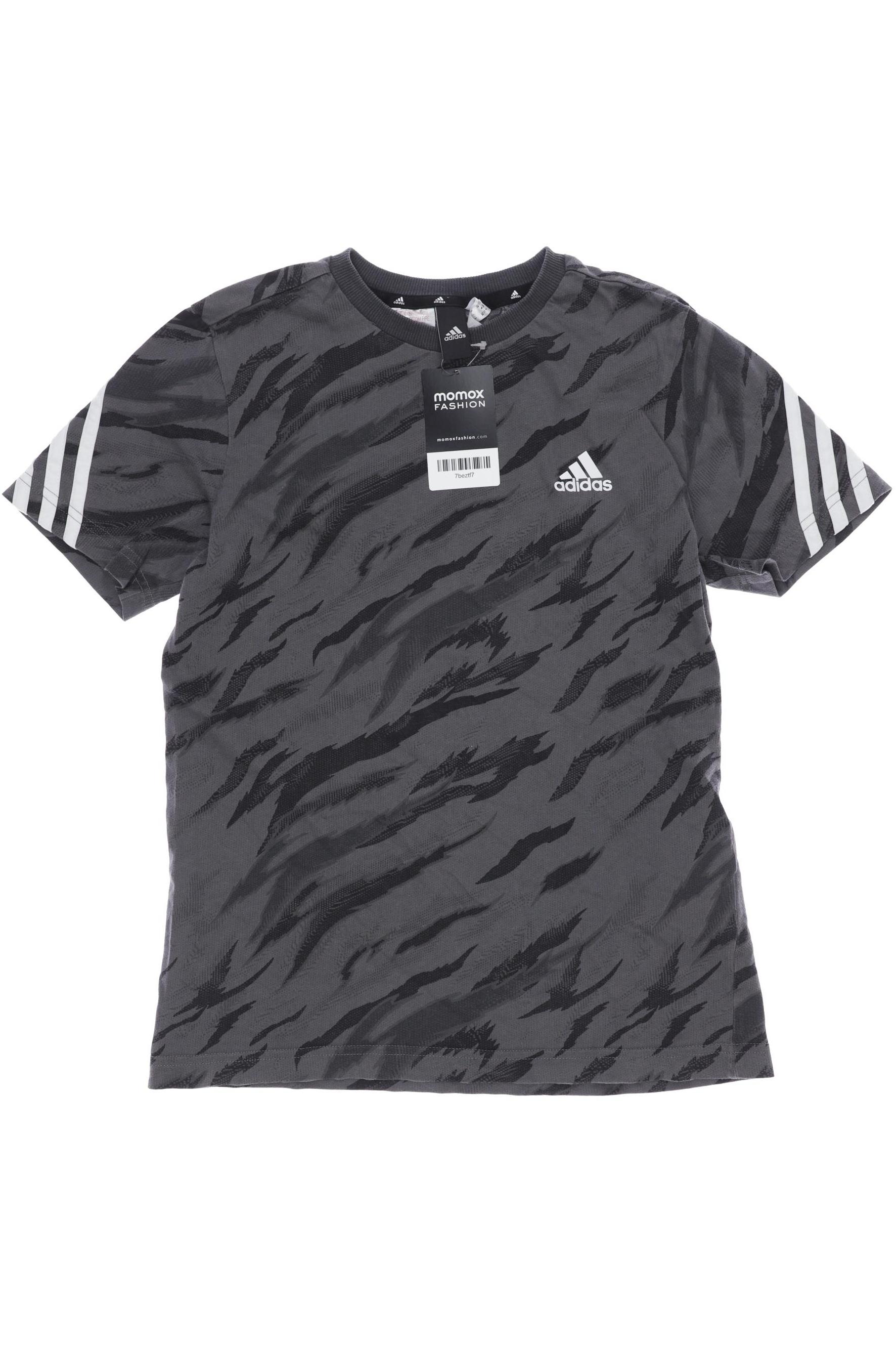 

adidas Herren T-Shirt, grau, Gr. 152