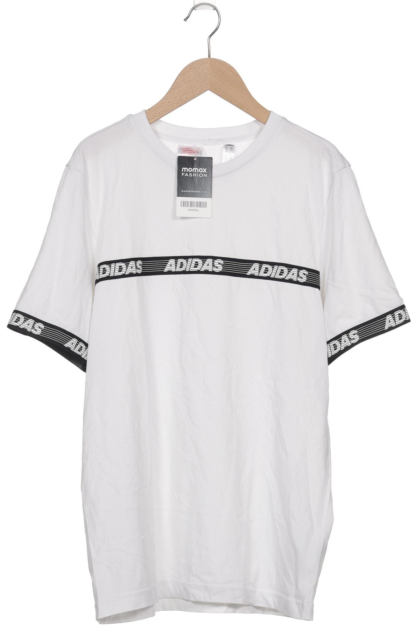 

adidas Herren T-Shirt, weiß, Gr. 176