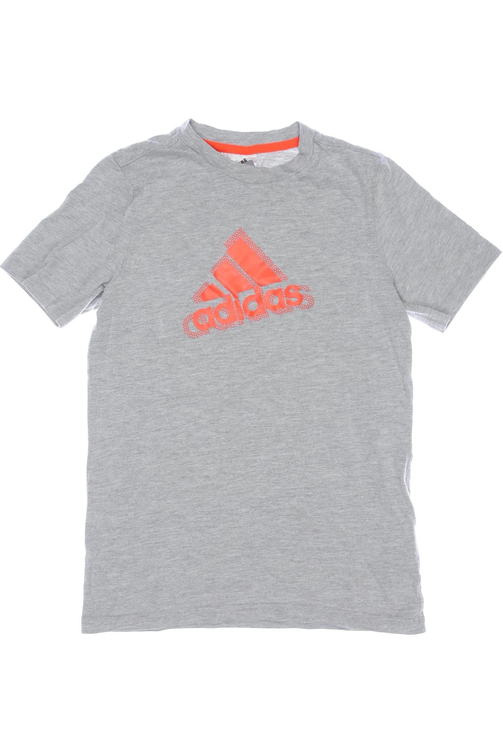 

adidas Herren T-Shirt, grau, Gr. 152