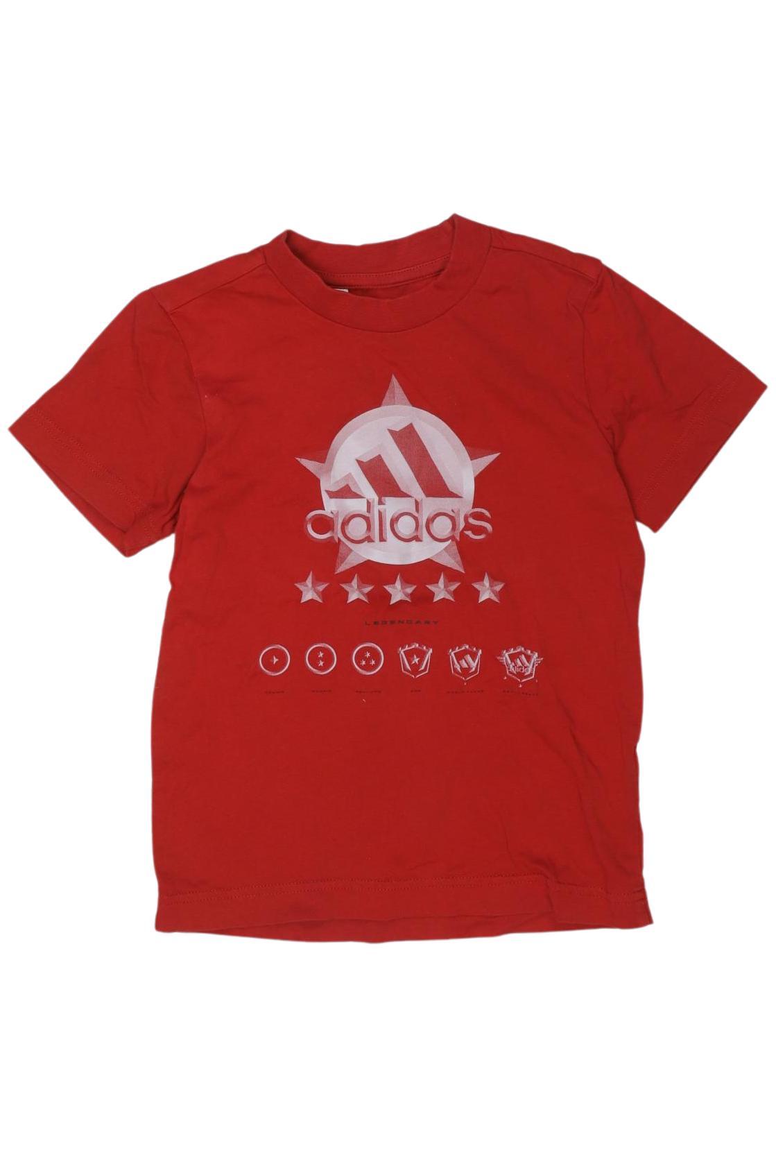 

adidas Jungen T-Shirt, rot, Gr. 110