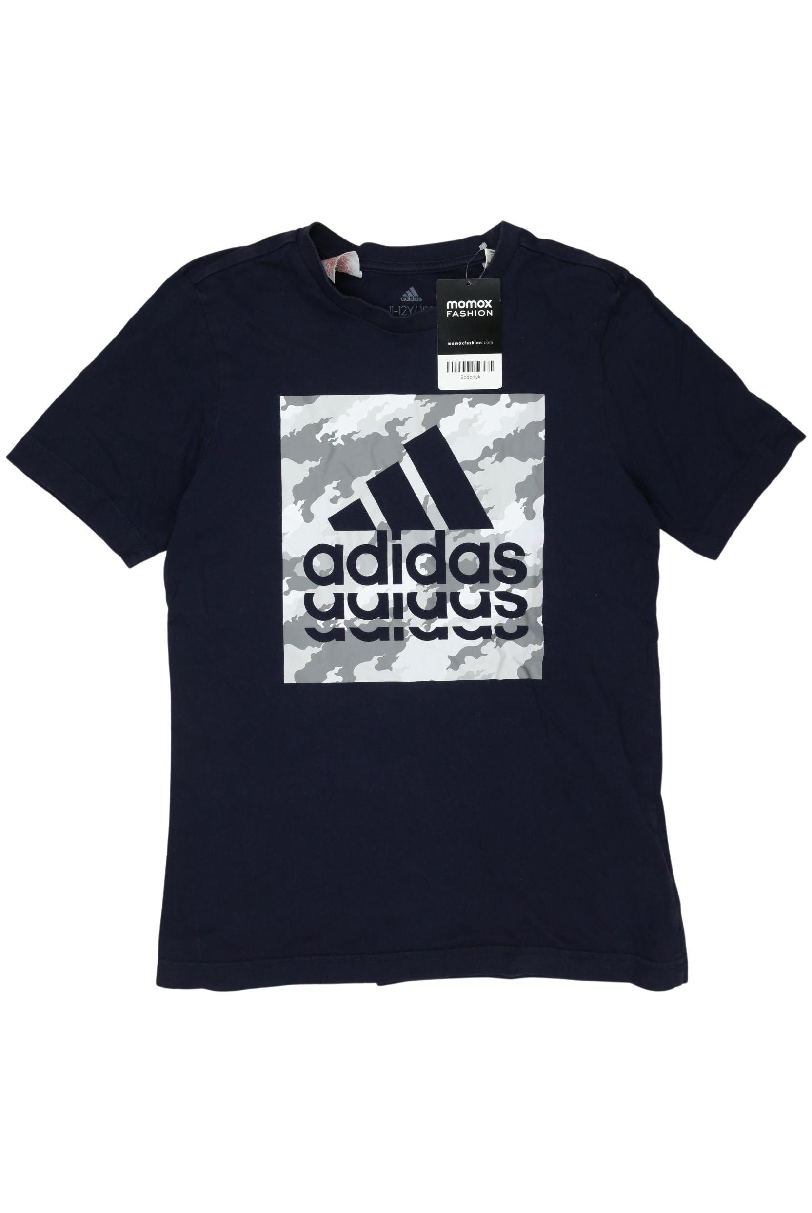 

adidas Herren T-Shirt, marineblau, Gr. 152