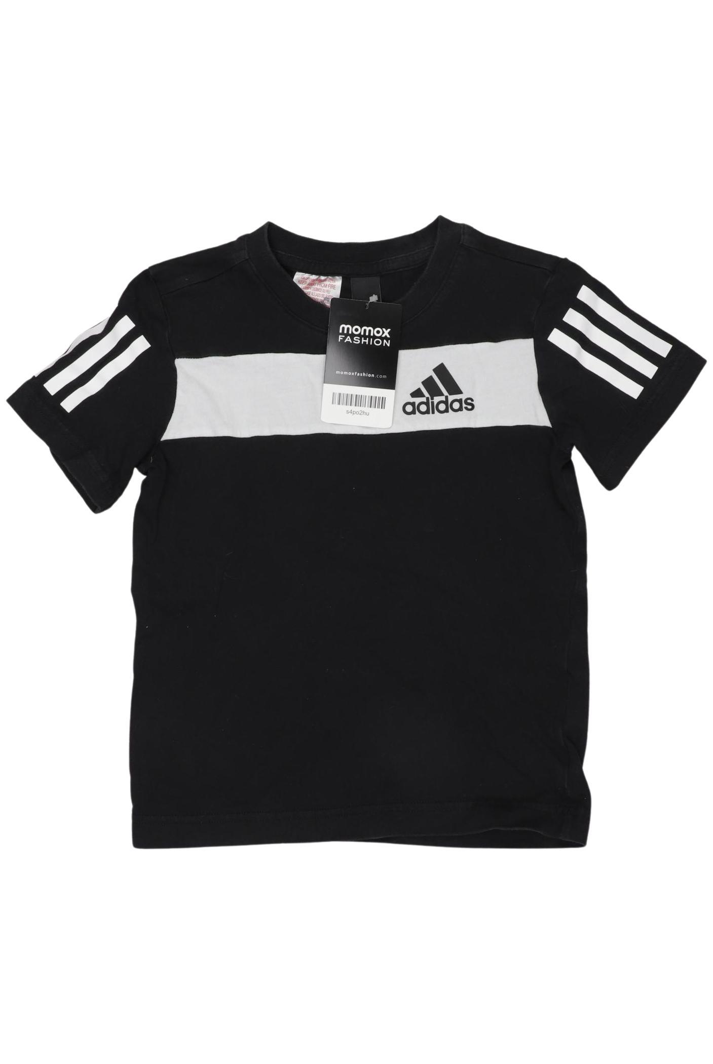 

adidas Jungen T-Shirt, schwarz, Gr. 116