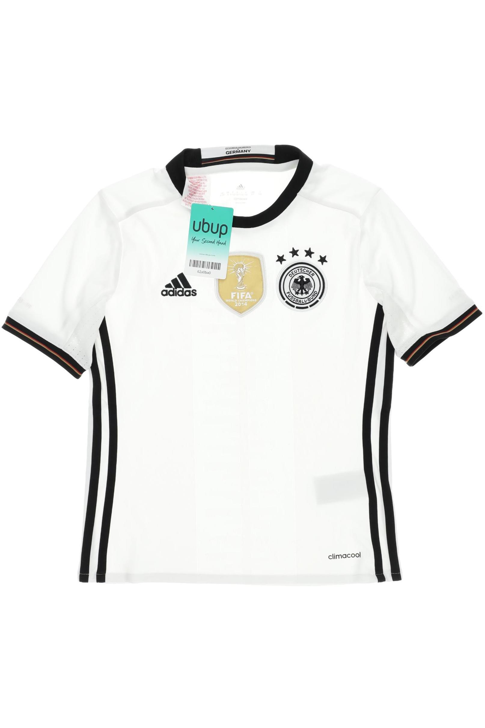 

adidas Jungen T-Shirt, weiß, Gr. 134