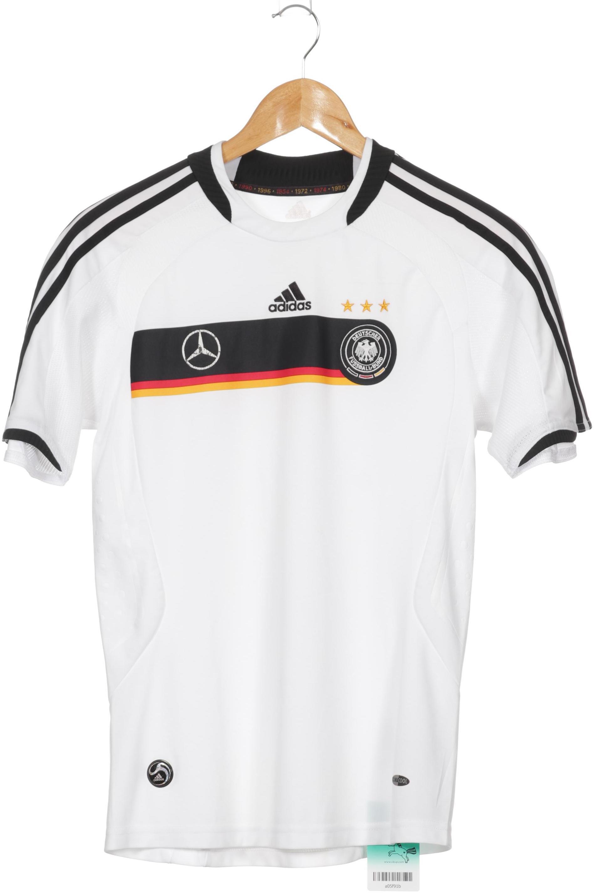 

adidas Jungen T-Shirt, weiß, Gr. 158