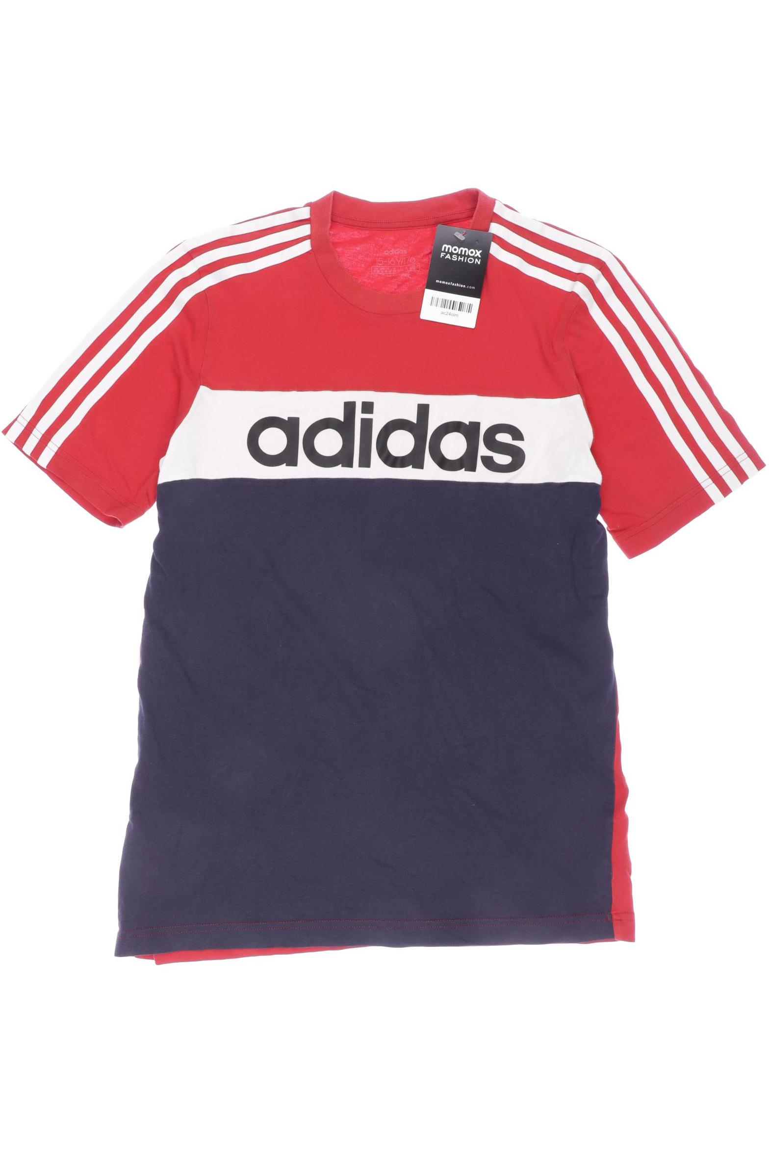

adidas Herren T-Shirt, rot, Gr. 176