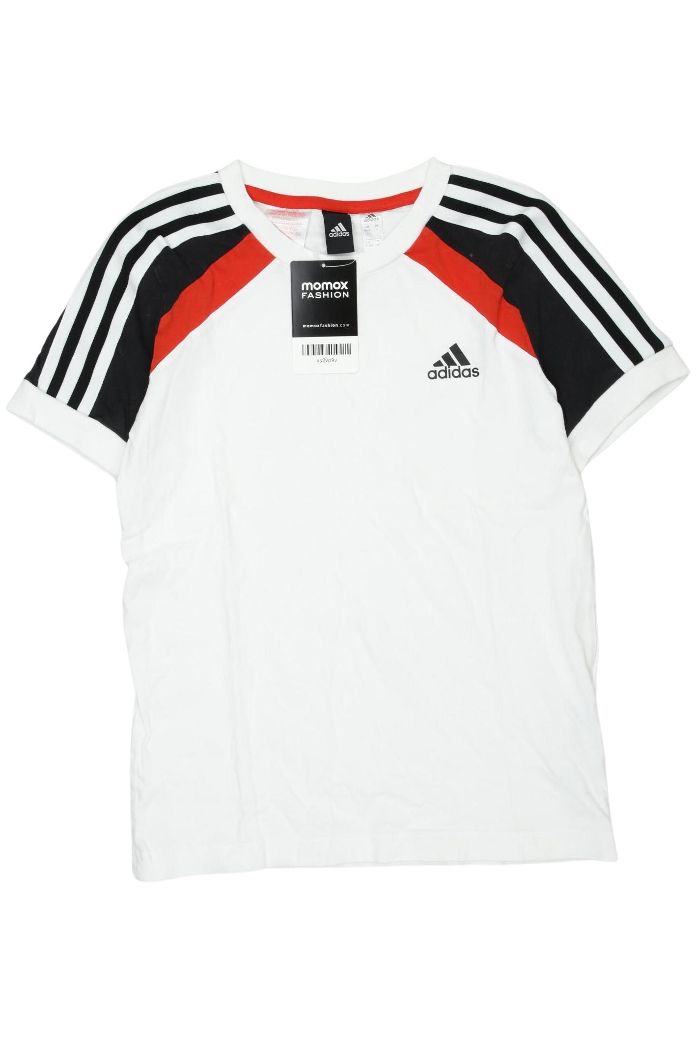 

adidas Jungen T-Shirt, weiß, Gr. 140