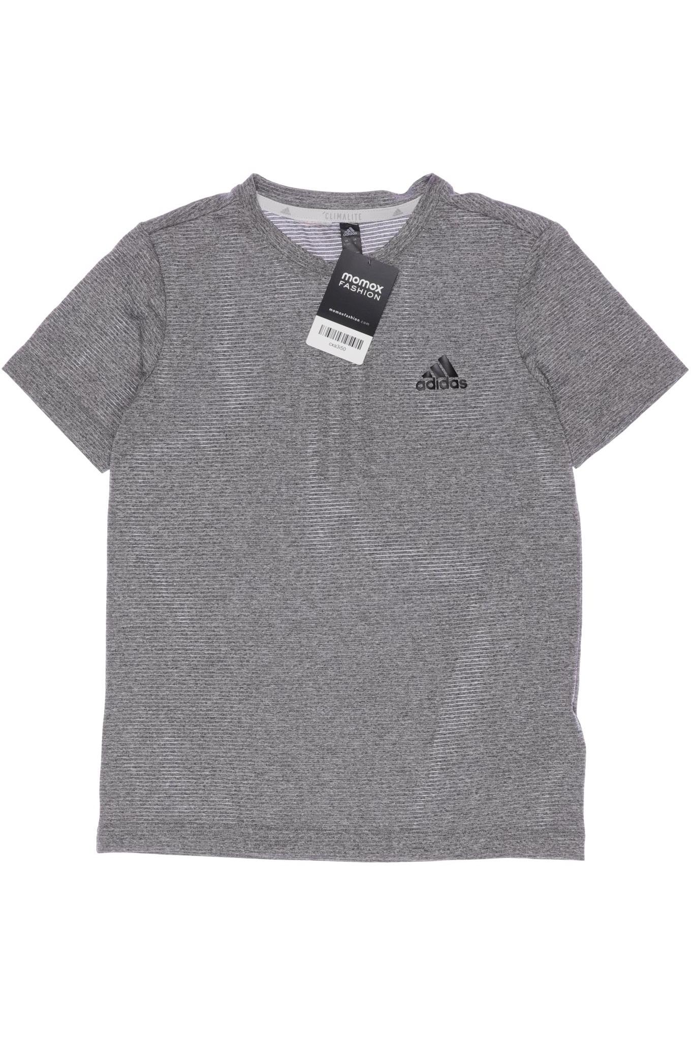 

adidas Herren T-Shirt, grau, Gr. 140