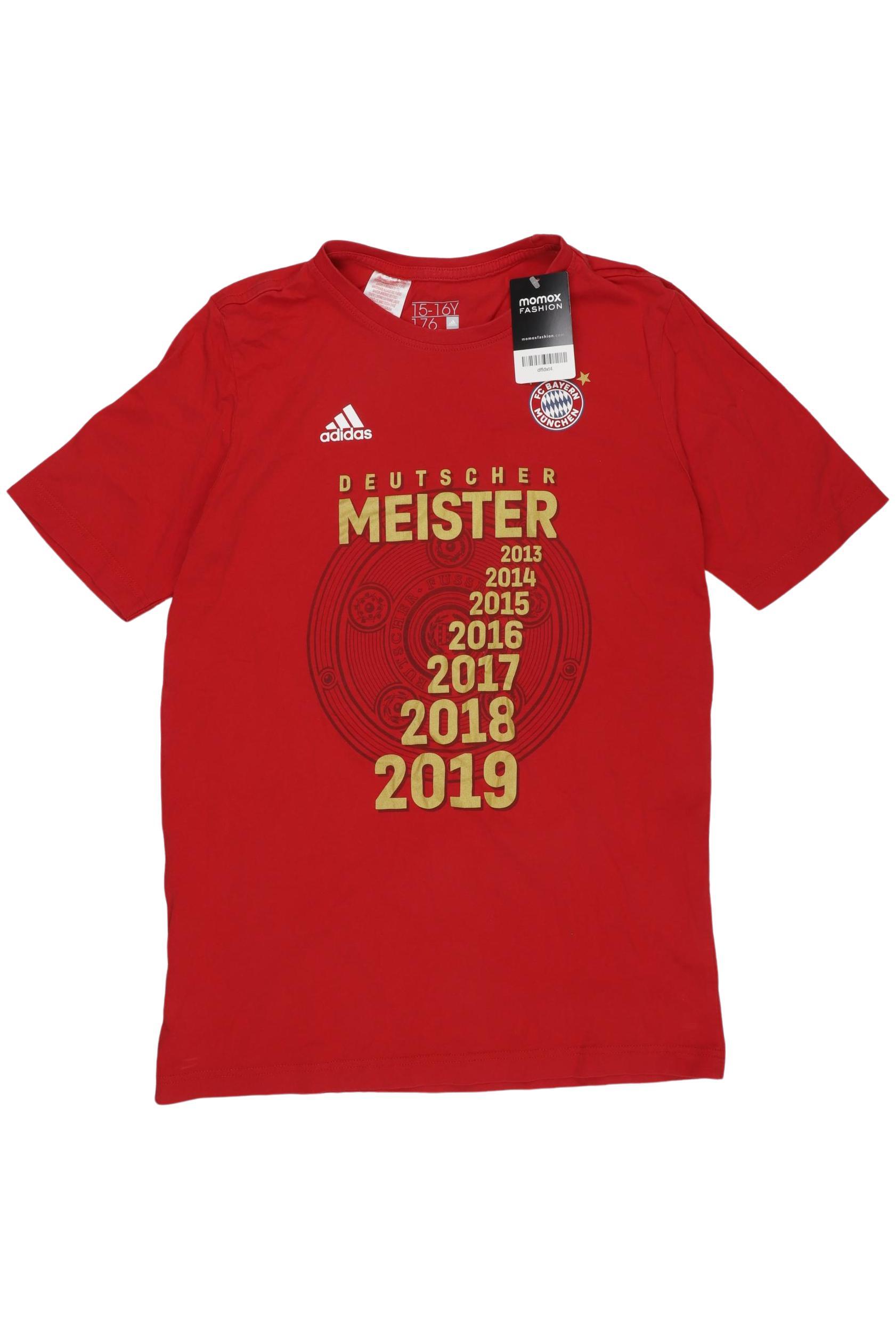 

adidas Herren T-Shirt, rot, Gr. 176