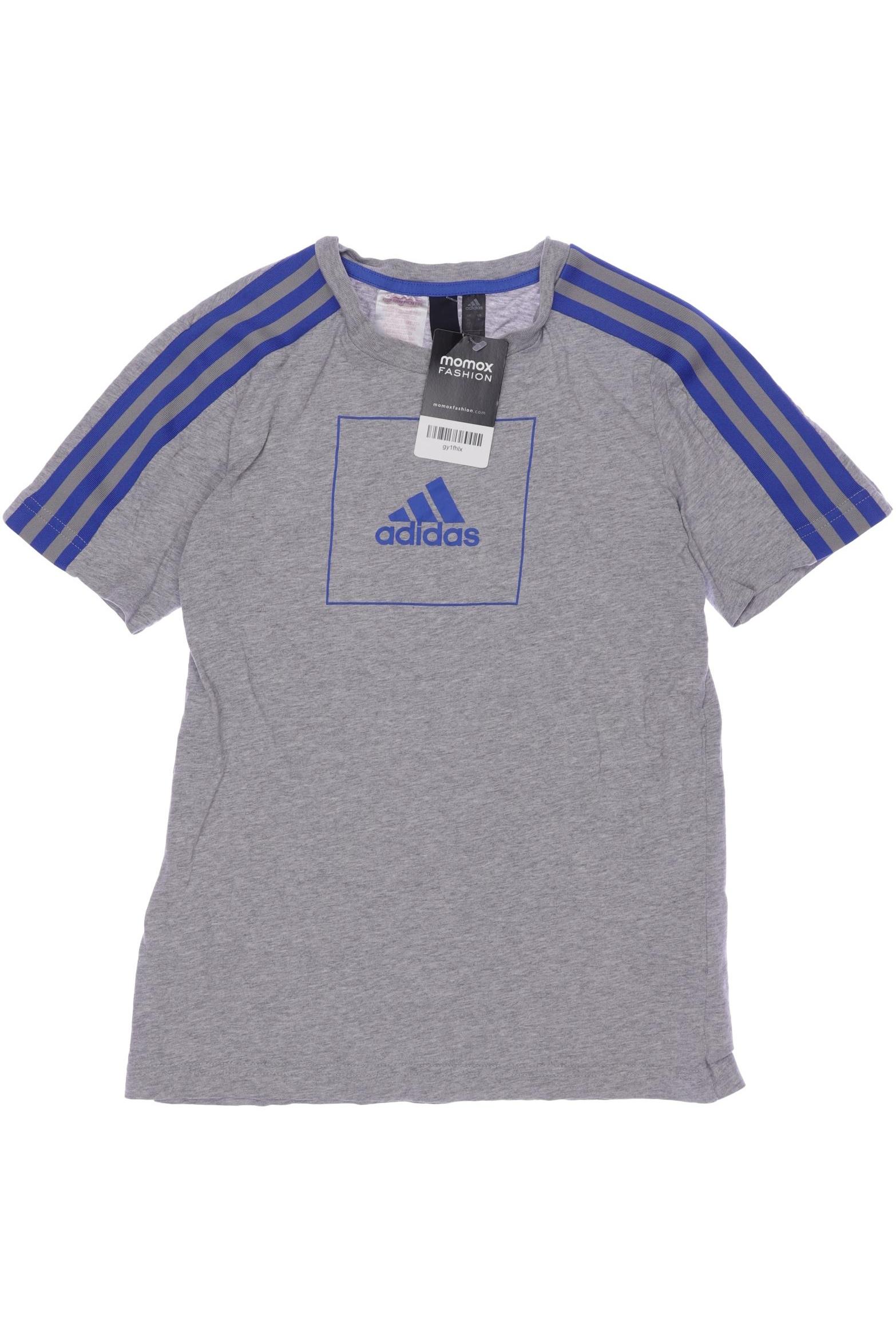 

adidas Herren T-Shirt, grau, Gr. 152